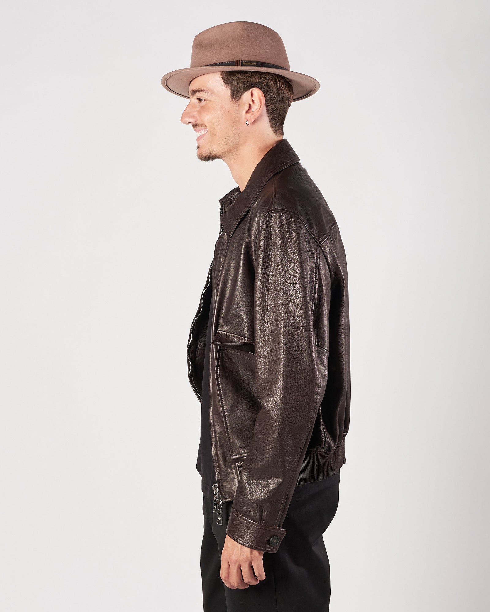 Giacchetto Tagliatore in pelle moro