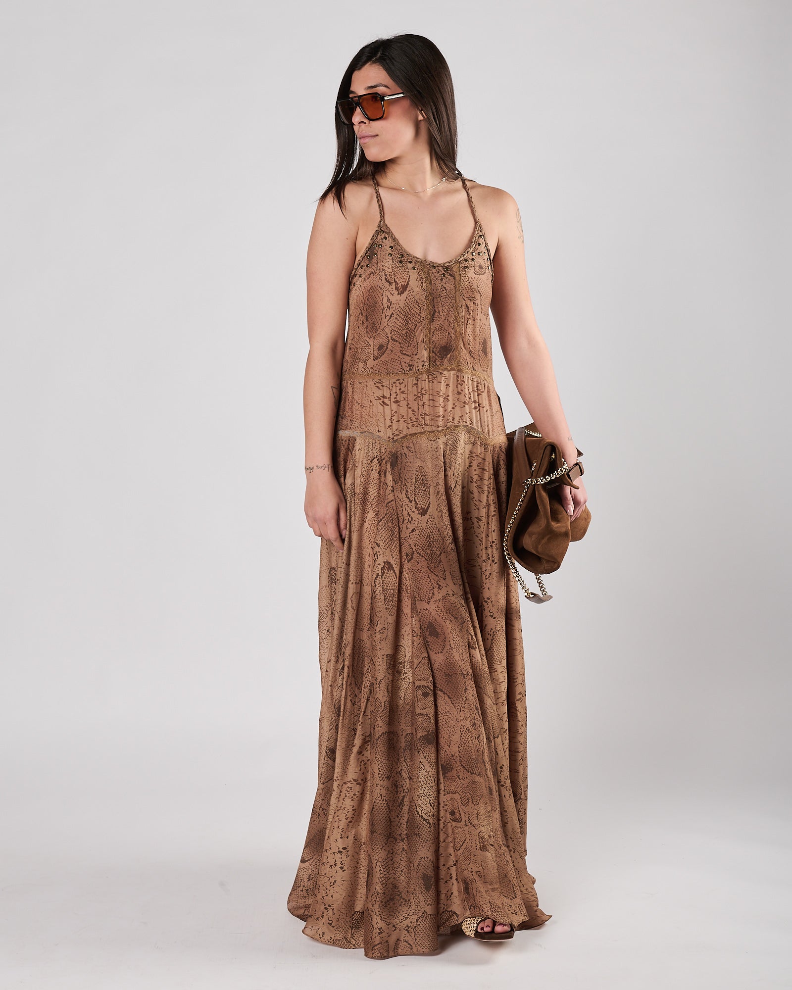 Abito Mes Demoiselles scivolato fantasia pitonata