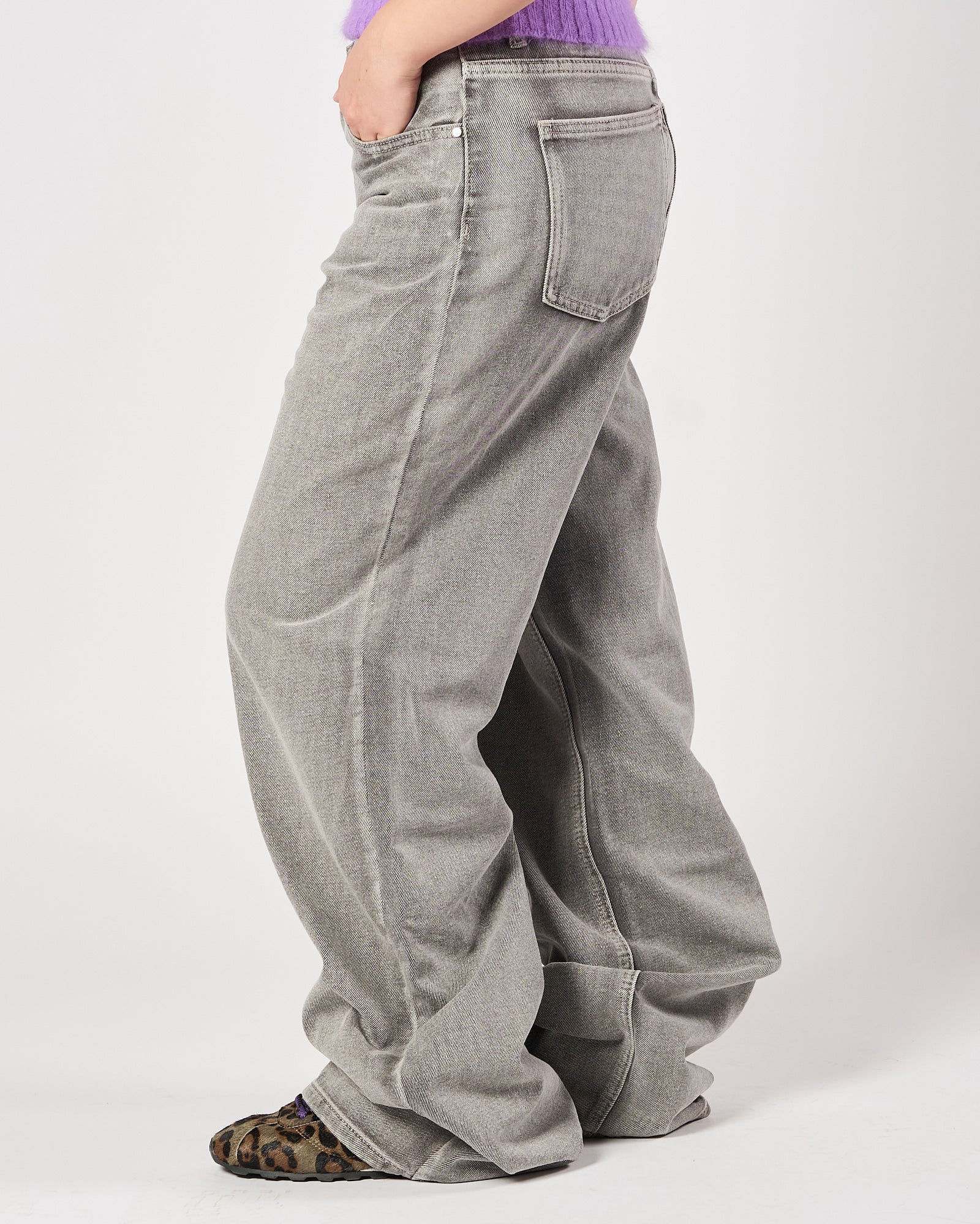 Jeans Eleh largo grigio