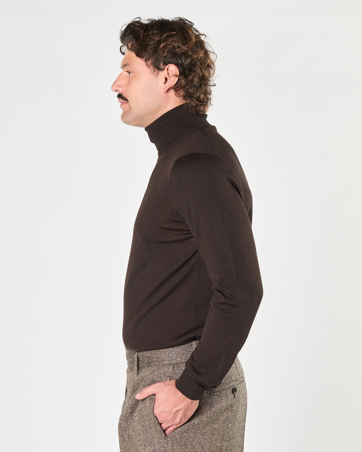 Maglia A|STORE dolcevita testa di moro