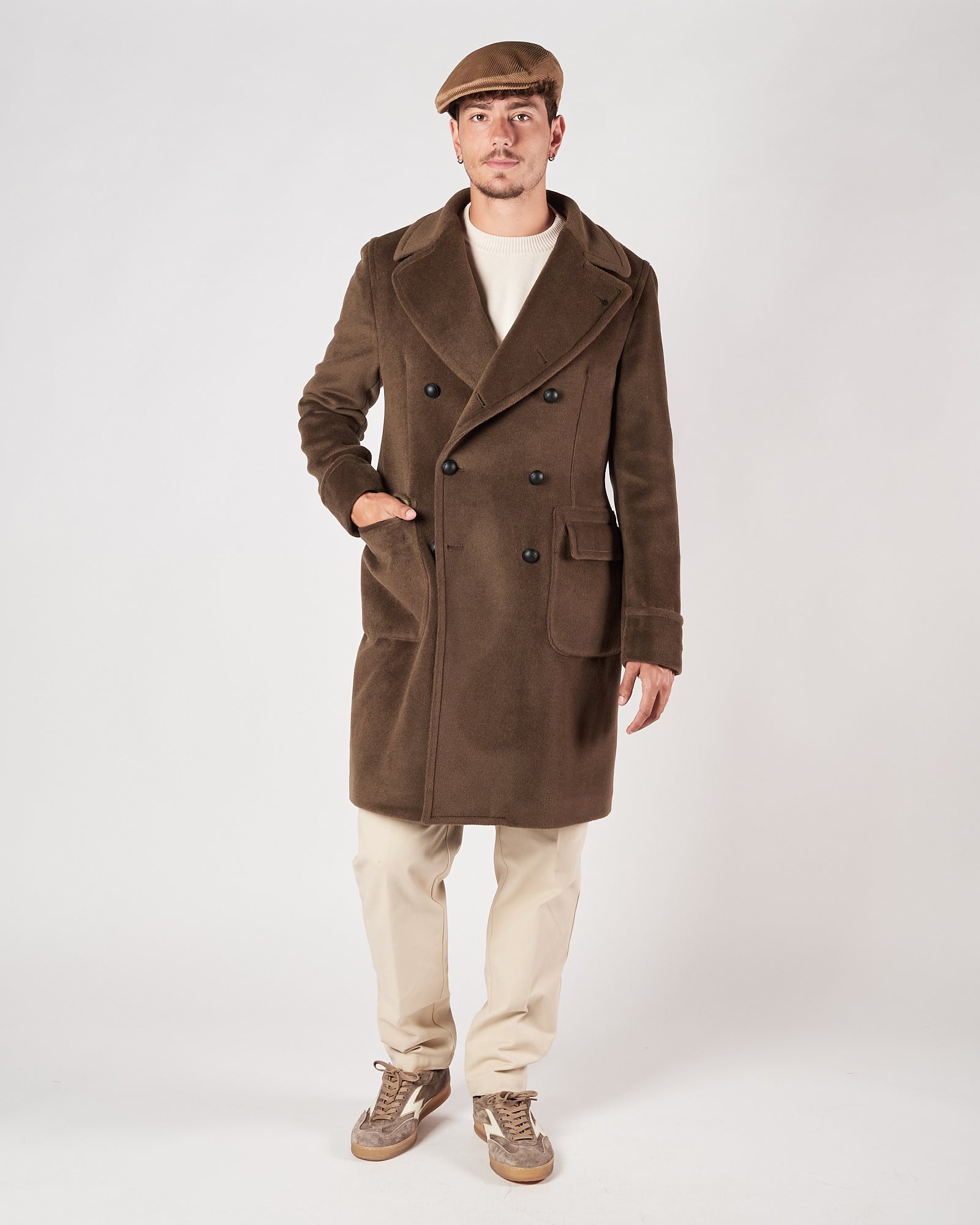 Cappotto Tagliatore doppio petto verde militare