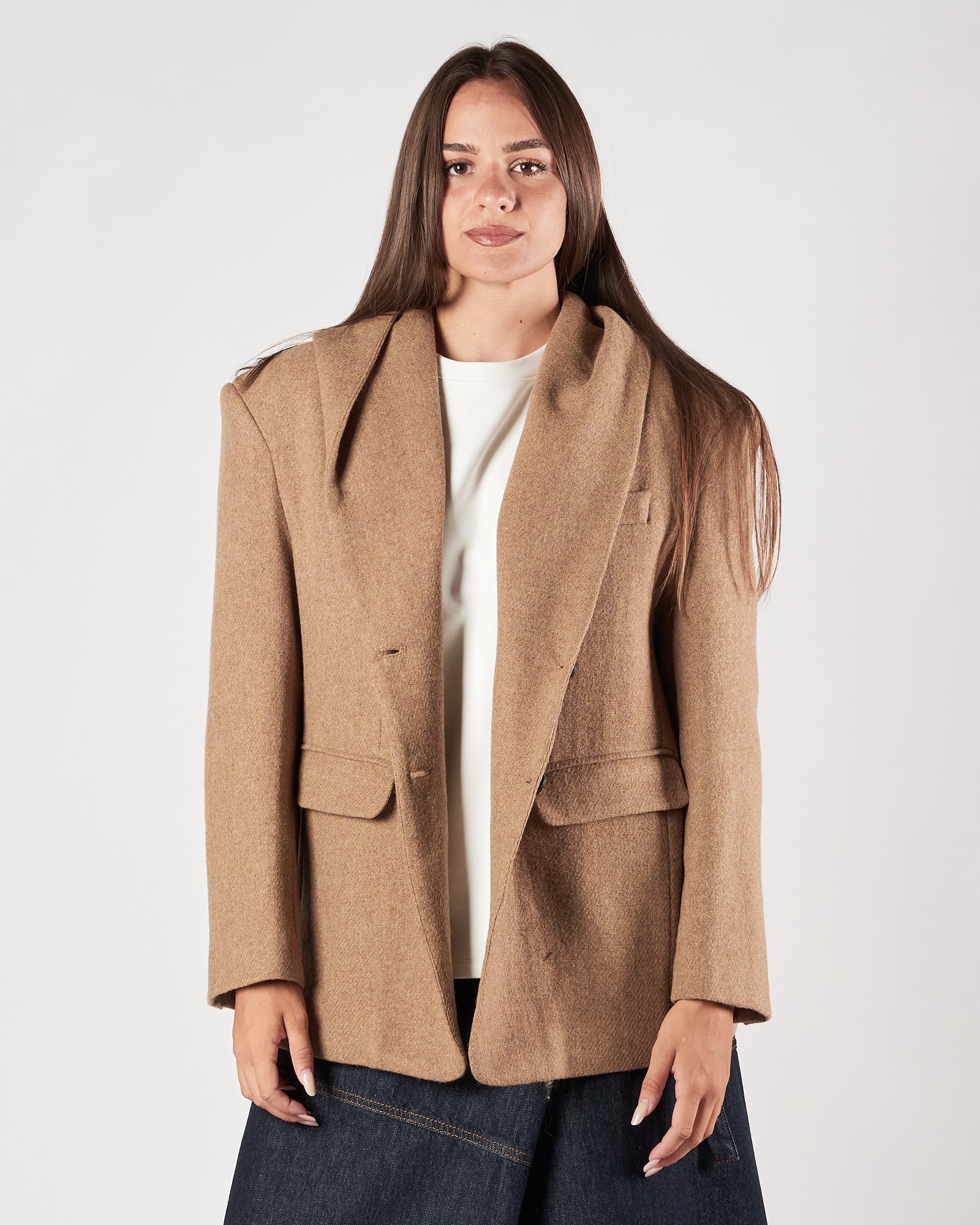 Giacca Eleh lover con cappuccio beige