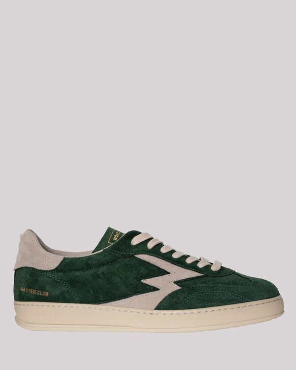 Sneaker in suede verde