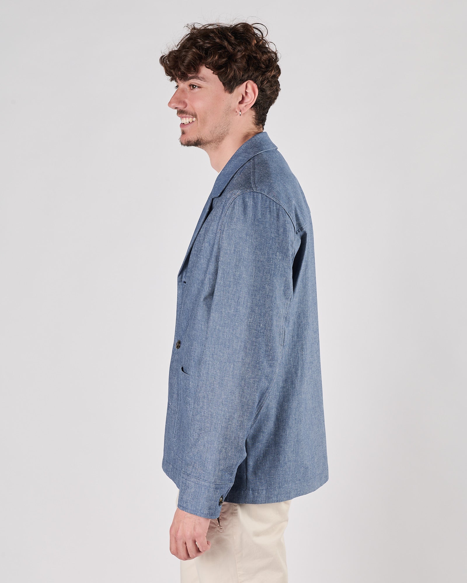 Giacca Camicia Aimé indaco