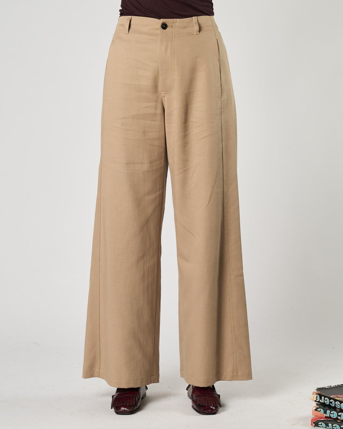 Pantalone Tela9 morbido beige