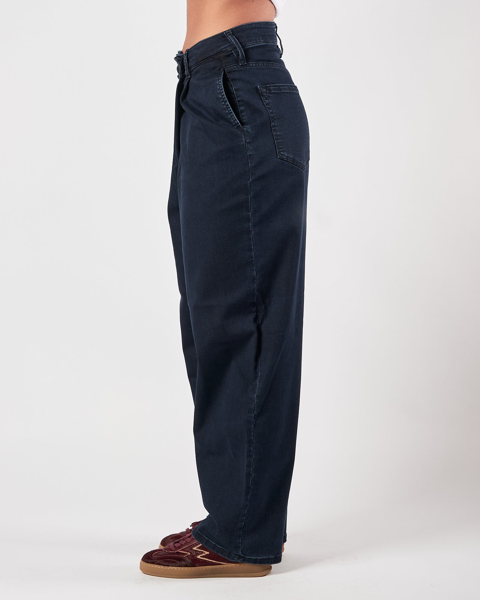 Jeans Shaft largo blu stretch