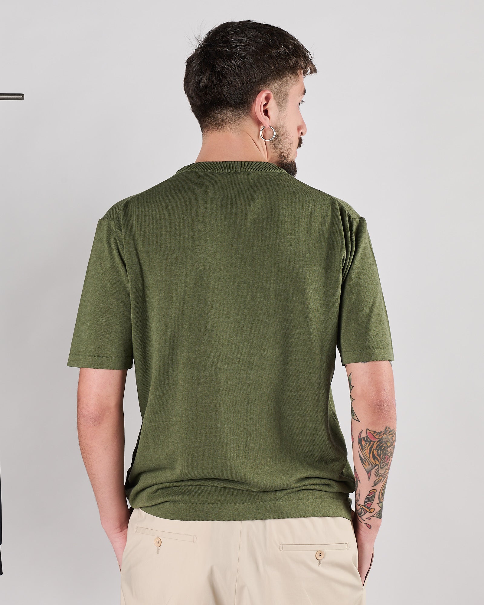 Maglia Aimé in maglia girocollo militare