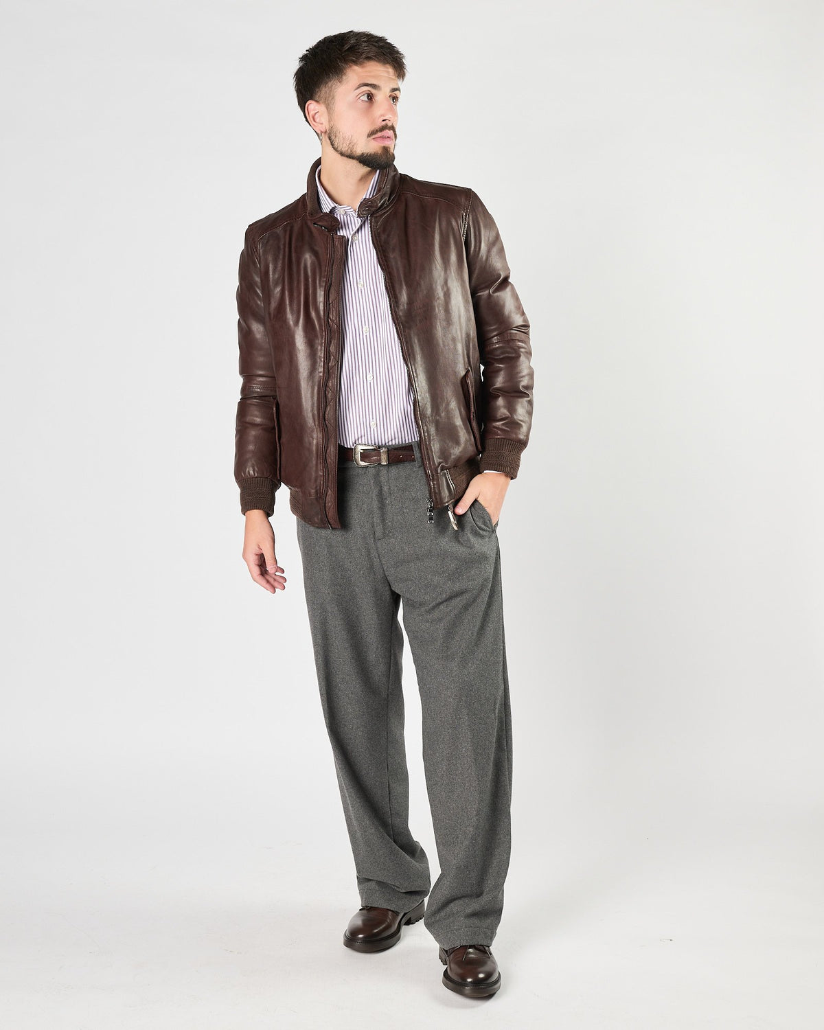 Pantalone Aimé morbido grigio