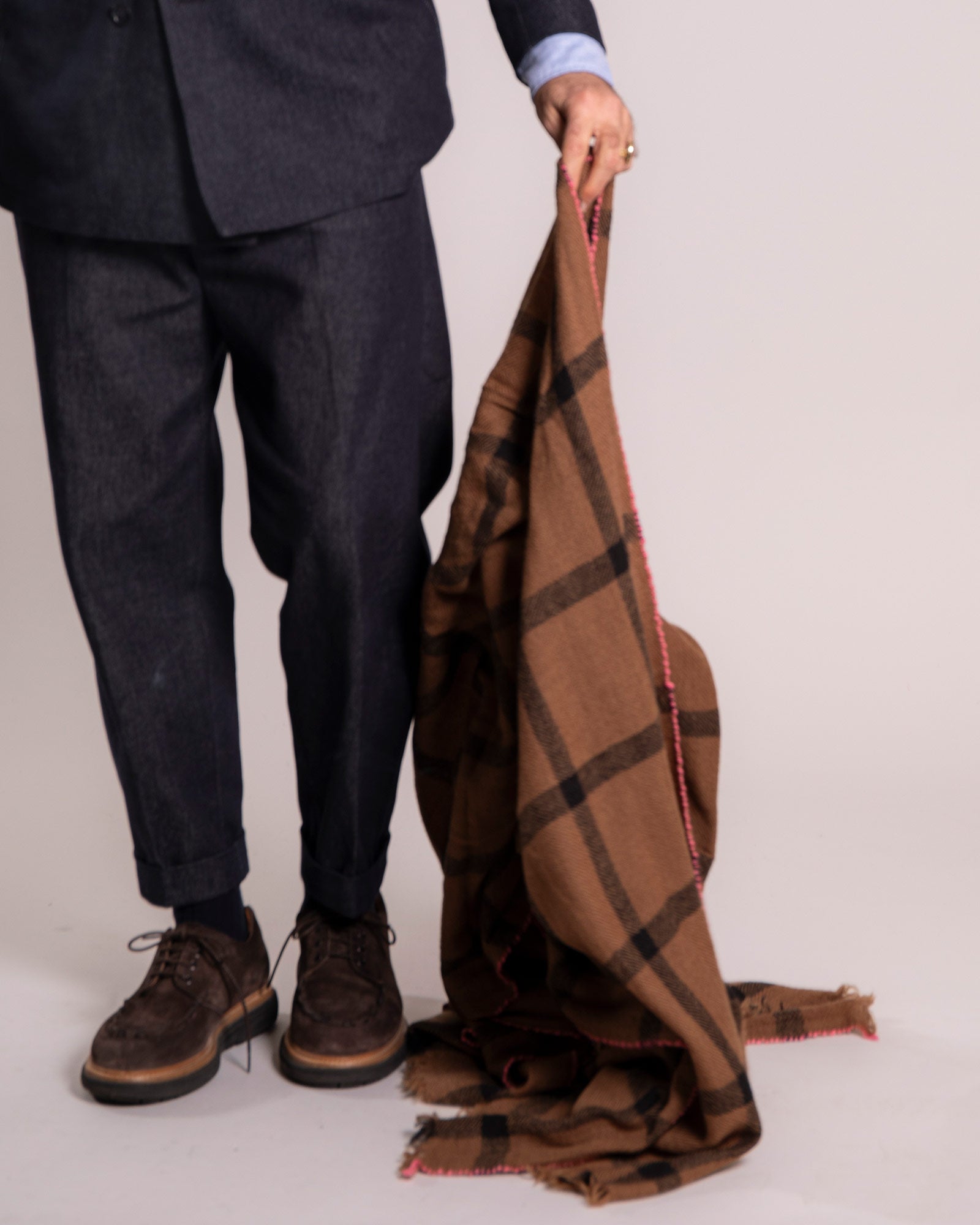 Sciarpa Lovat&Green fantasia in lana a quadri