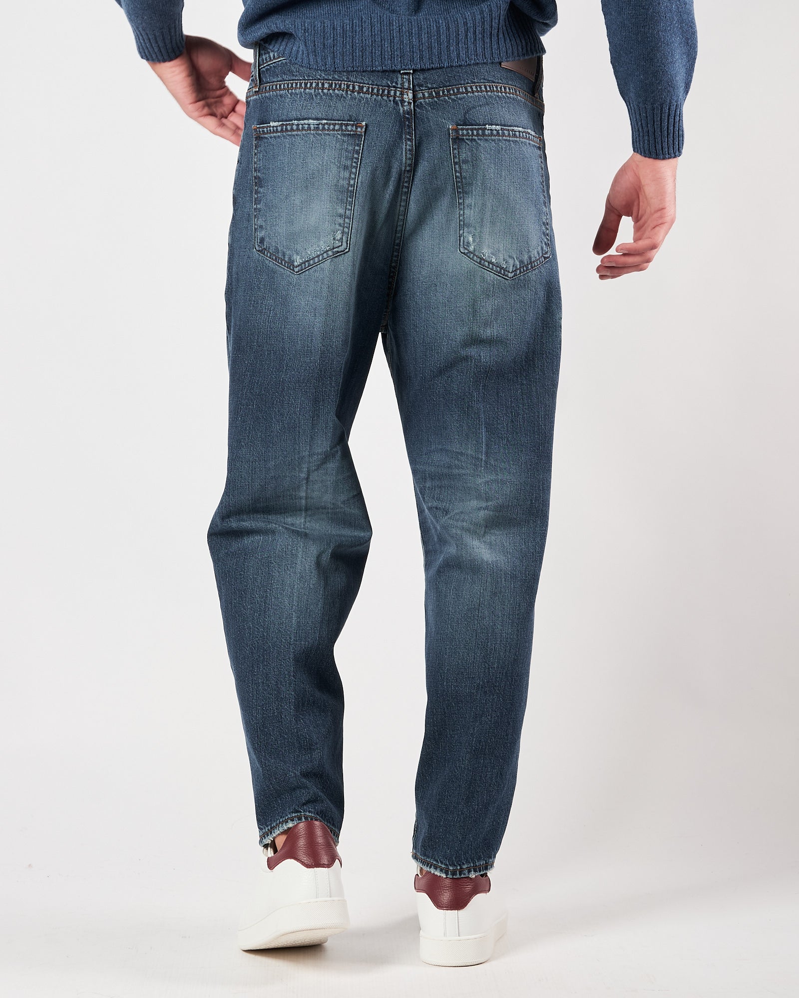 Jeans Bonheur over blu lavato