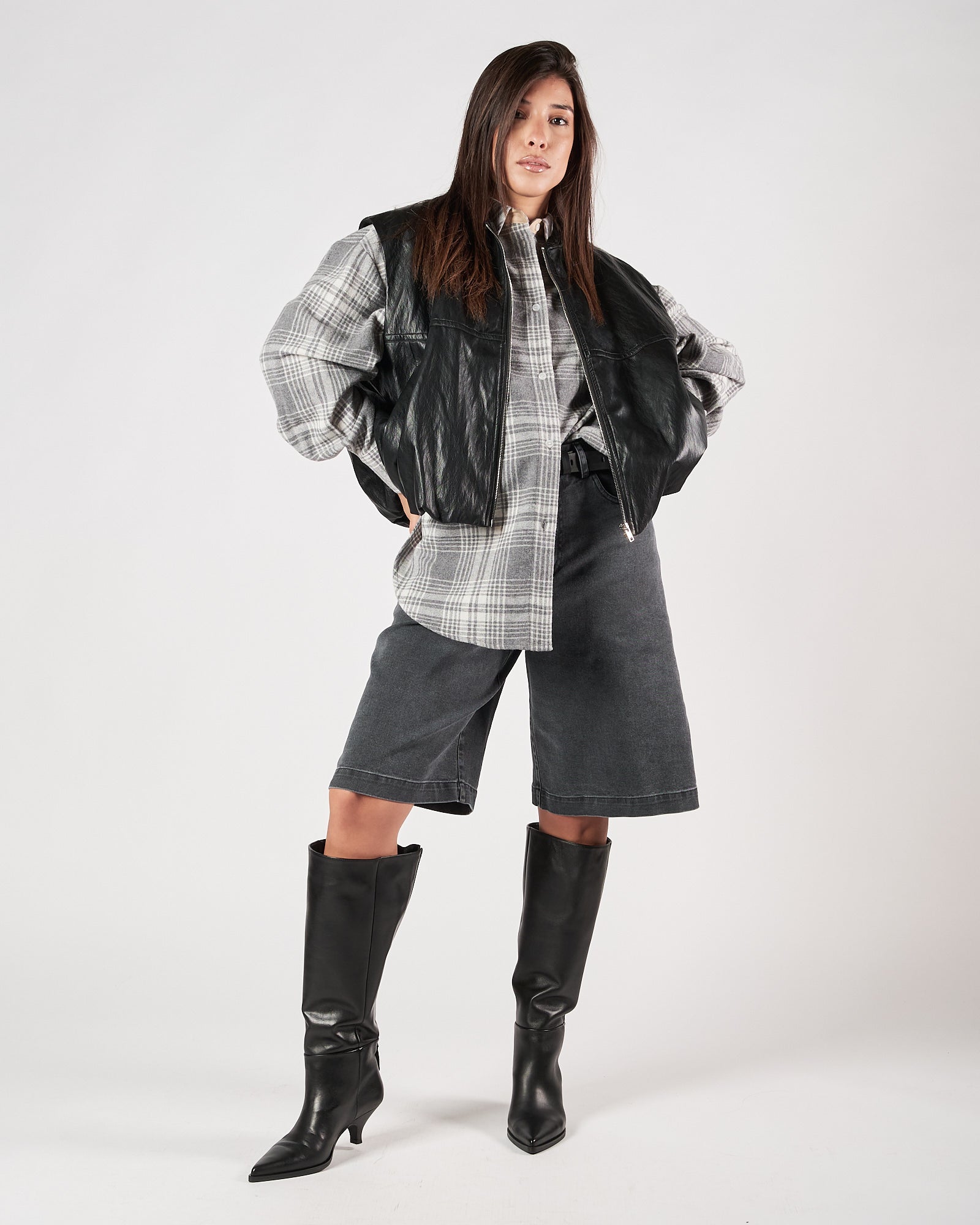 Bermuda Tela9 in denim antracite