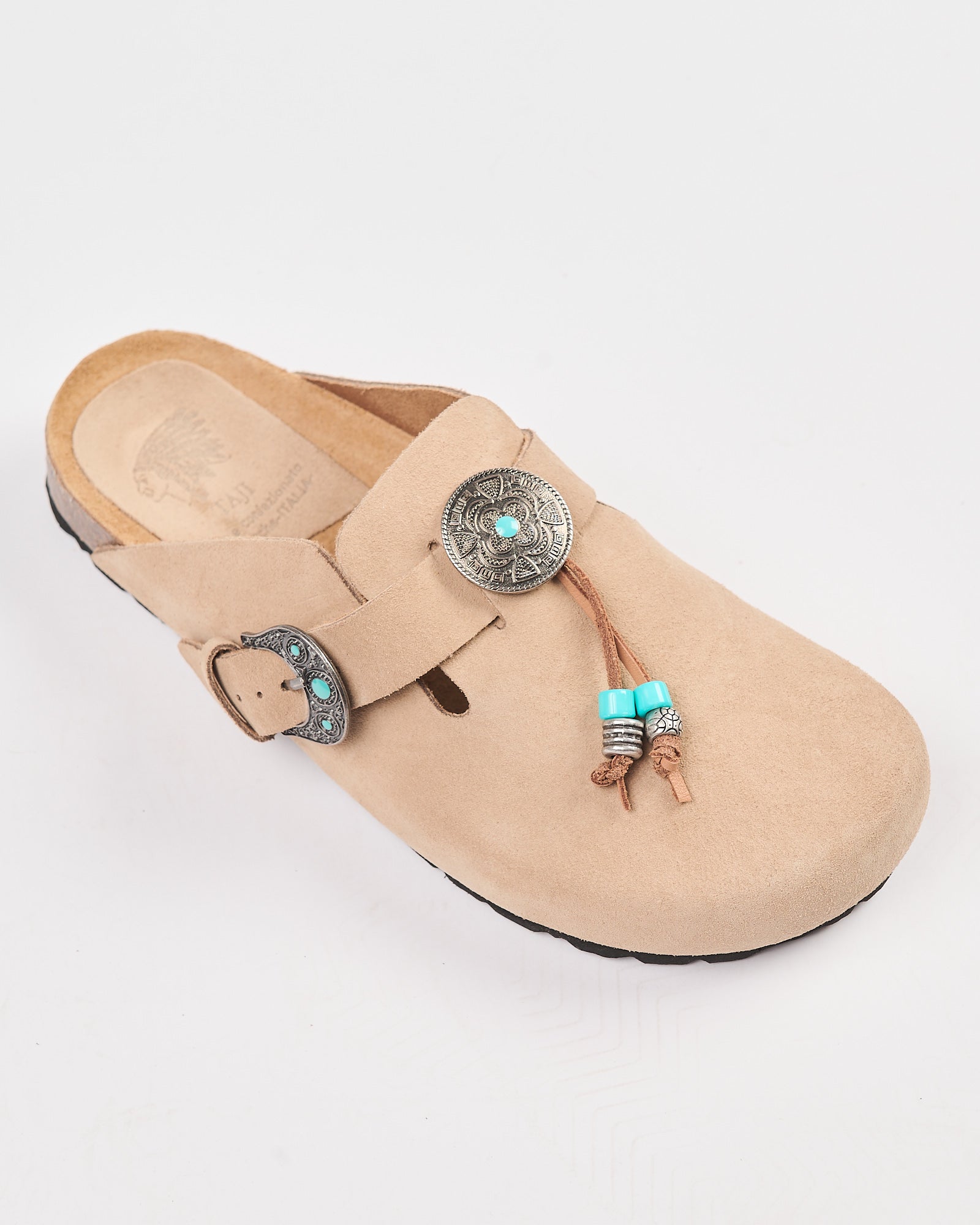 Ciabatta Taji in suede arena