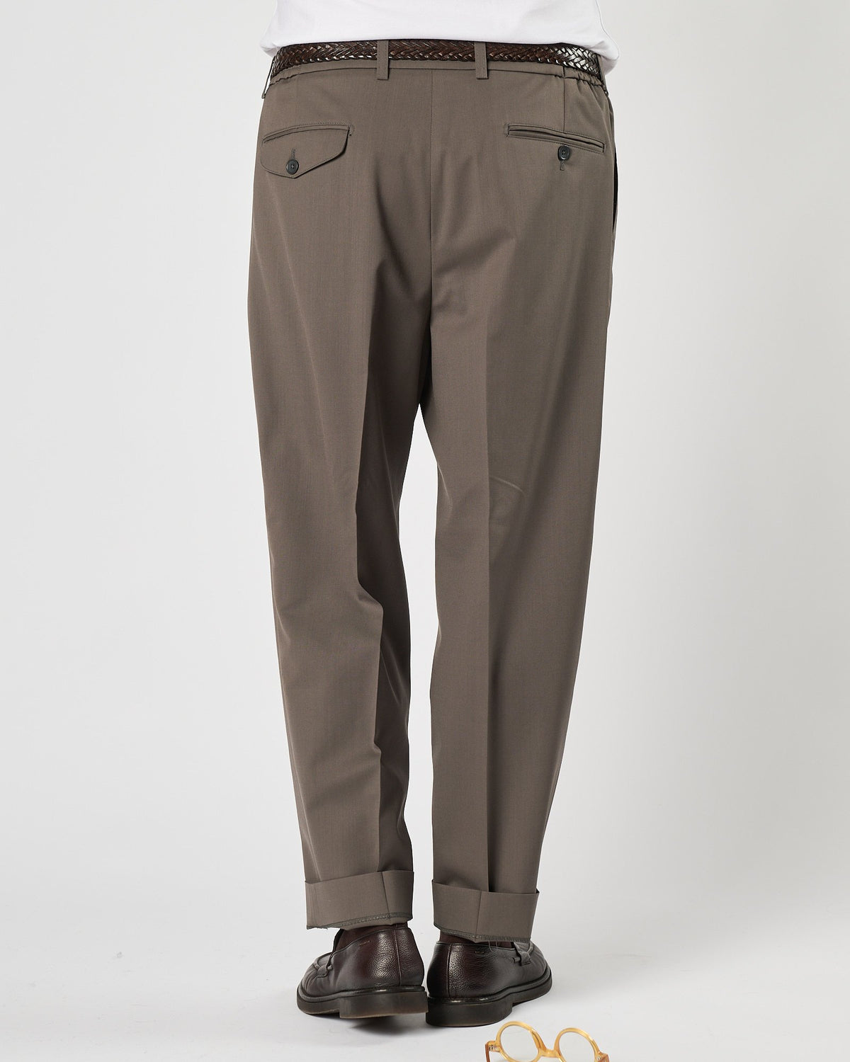 Pantalone A|STORE doppia pence fango