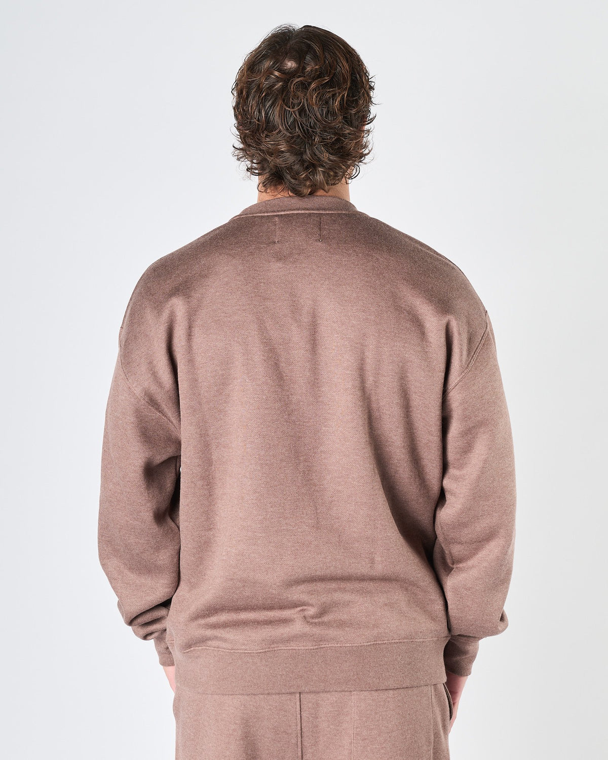 Felpa Woc girocollo cioccolato