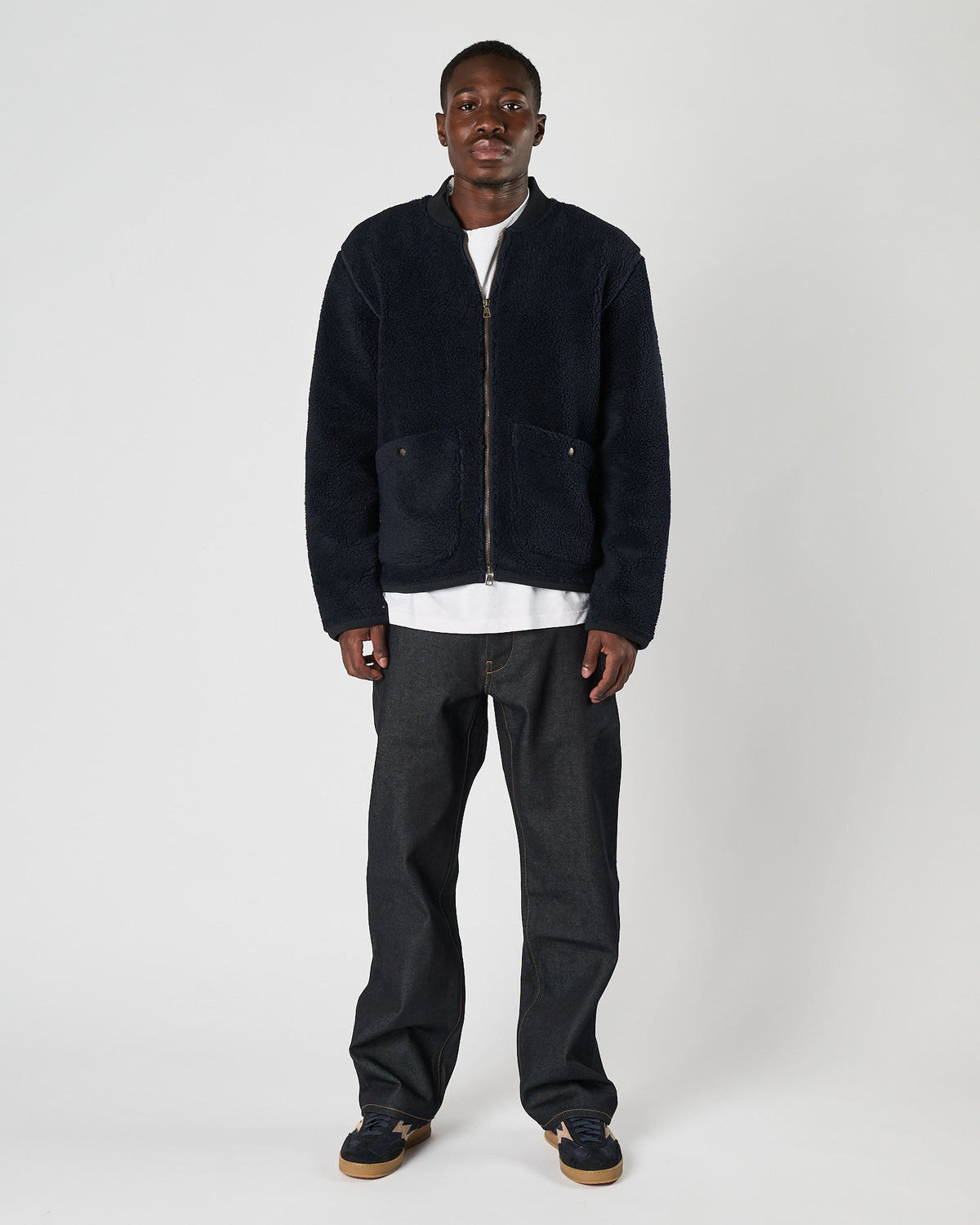 Bomber Bl'ker in pile teddy blu