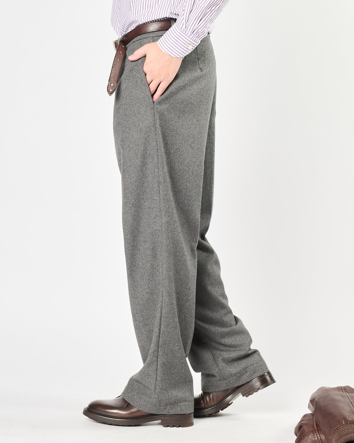 Pantalone Aimé morbido grigio