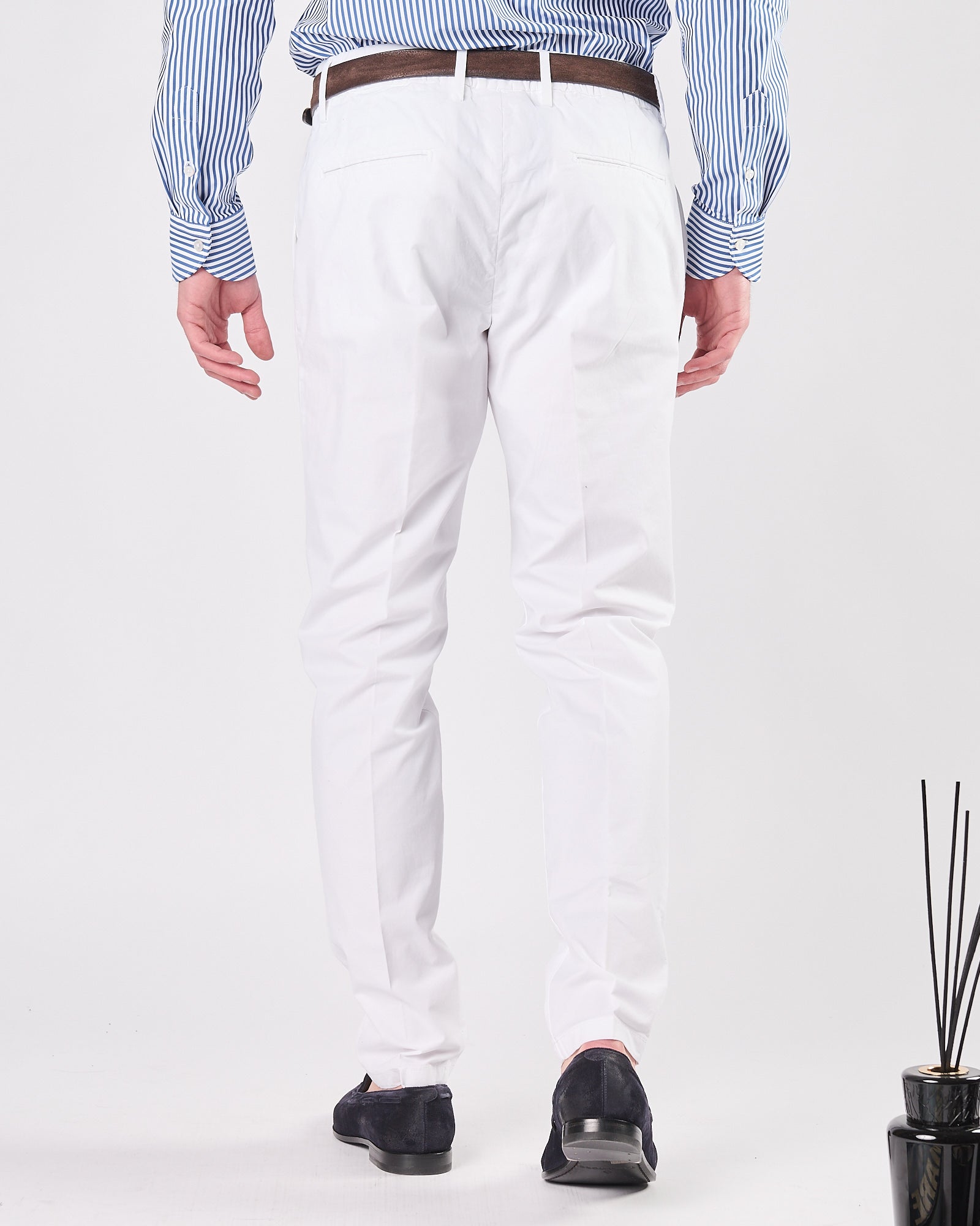 Pantalone A|STORE in cotone bianco