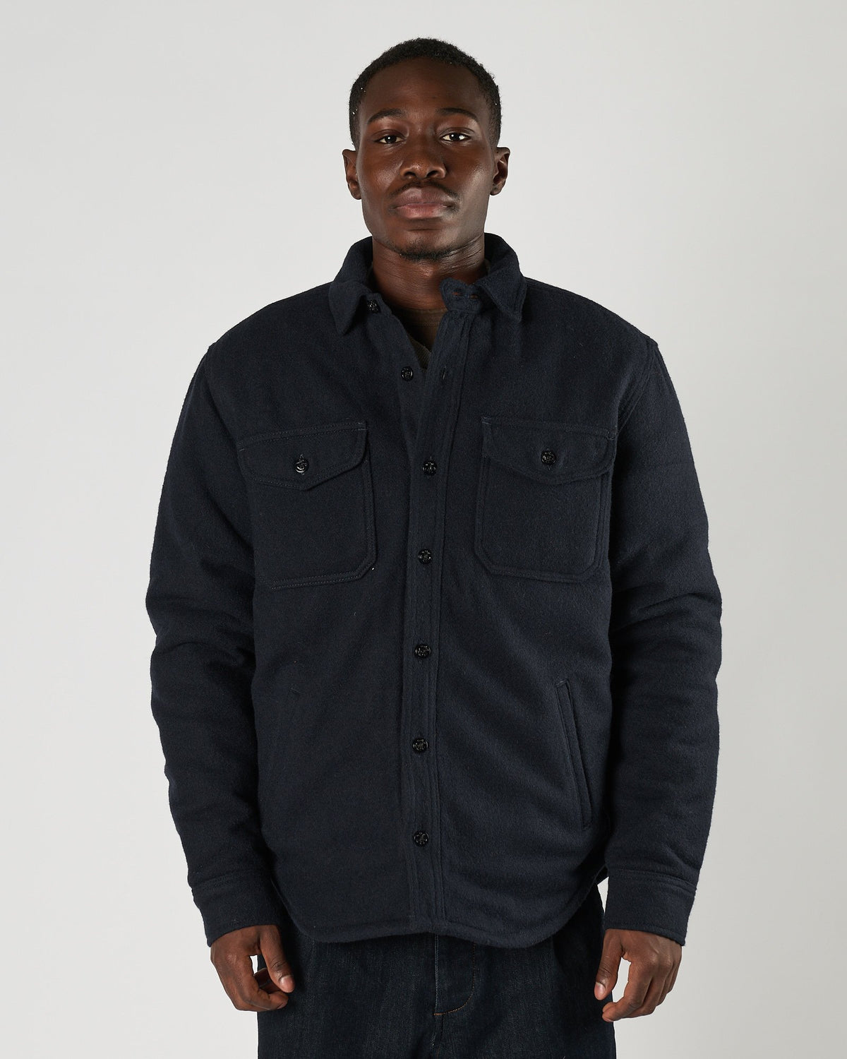 Giacca camicia Chesapeake's imbottita blu