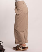 Pantalone Tela doppia pence beige