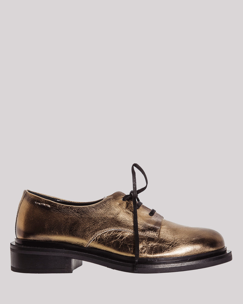 Scarpa Alexander Hotto in pelle oro gold