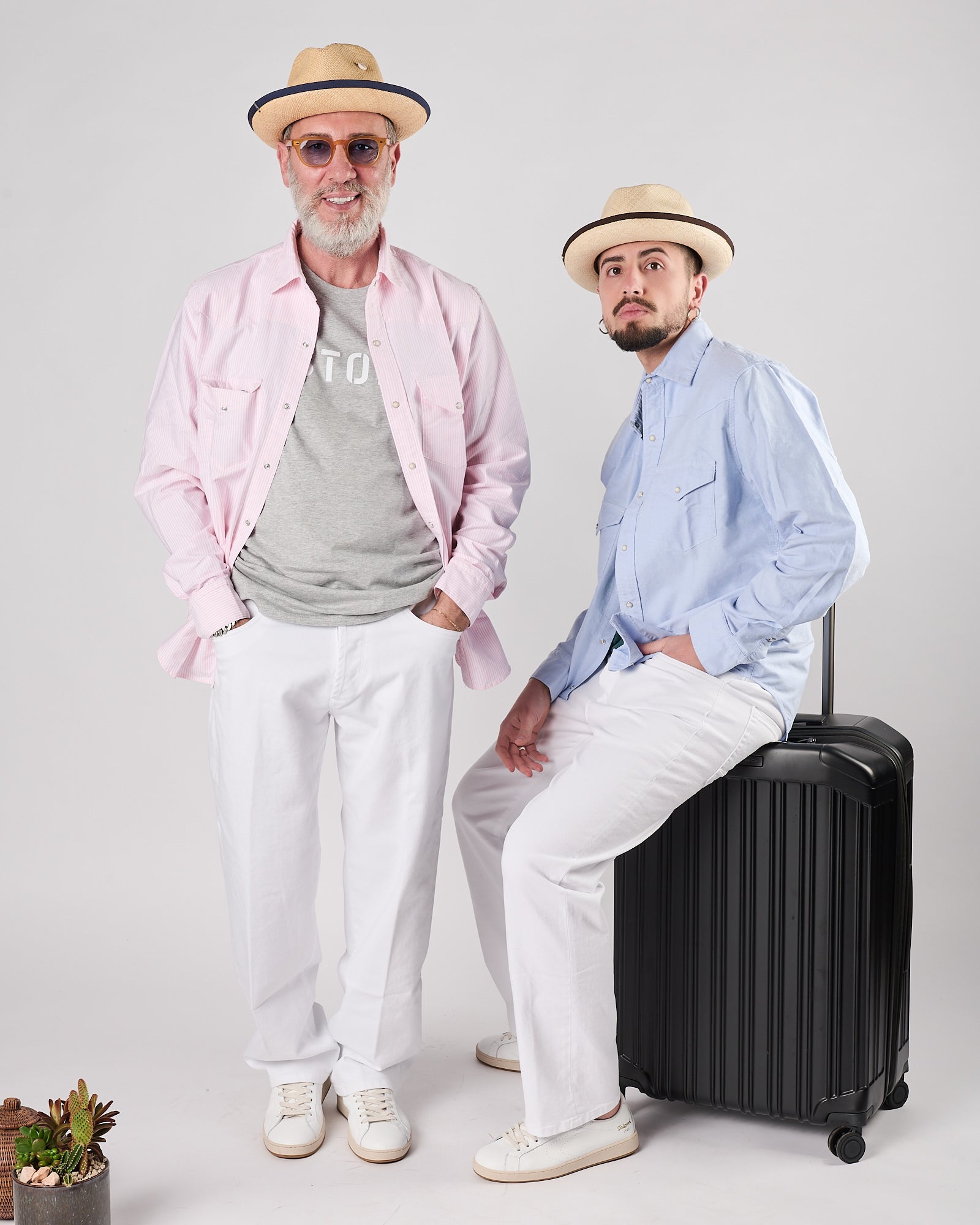 Camicia Chesapeake's texana riga rosa oxford