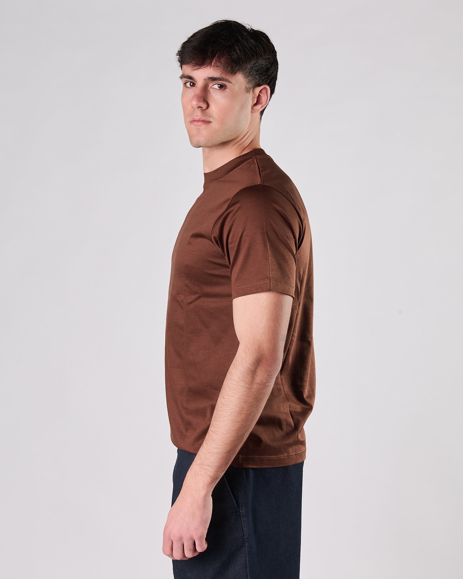 T-shirt Aimé regular tessuto modal moro