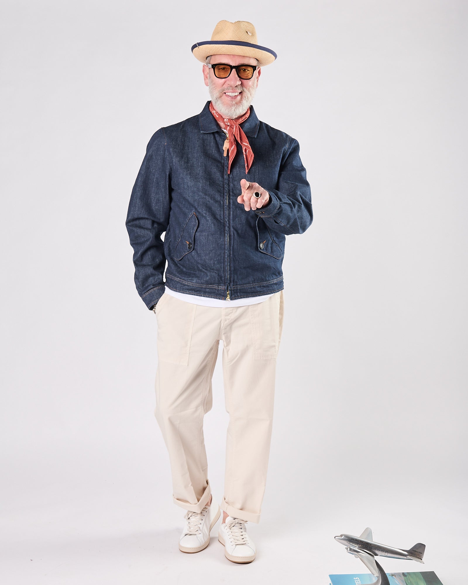 Pantalone Aimé in cotone panna