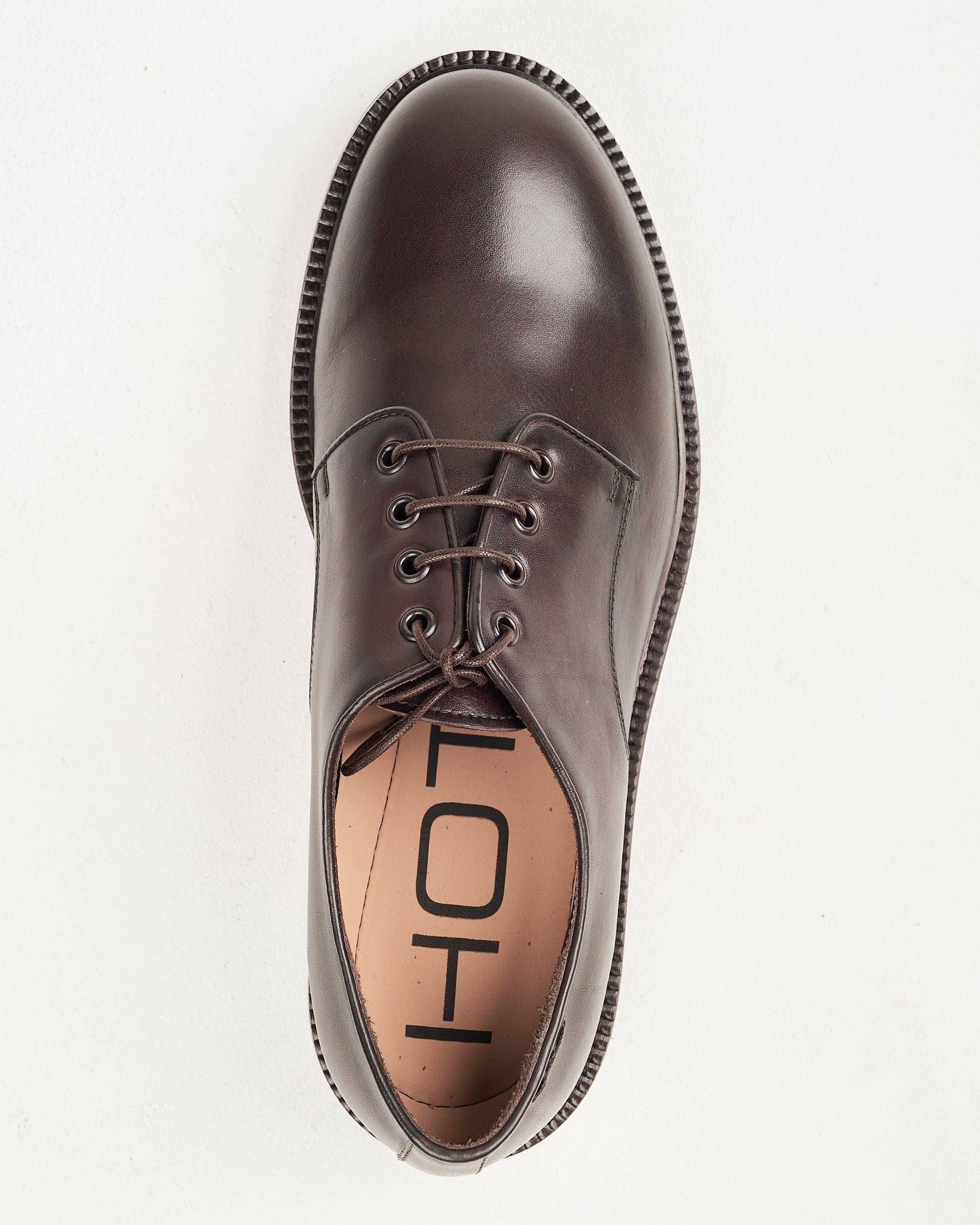 Scarpa Alexander Hotto allacciata in pelle moro