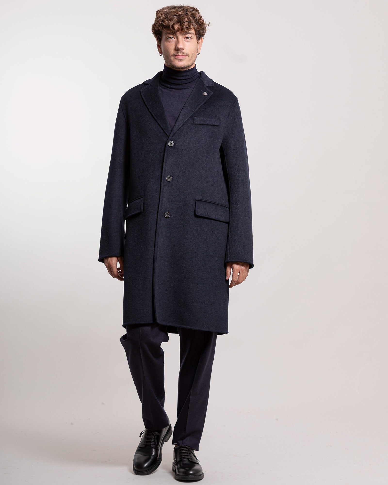 Cappotto Officina36 un petto blu