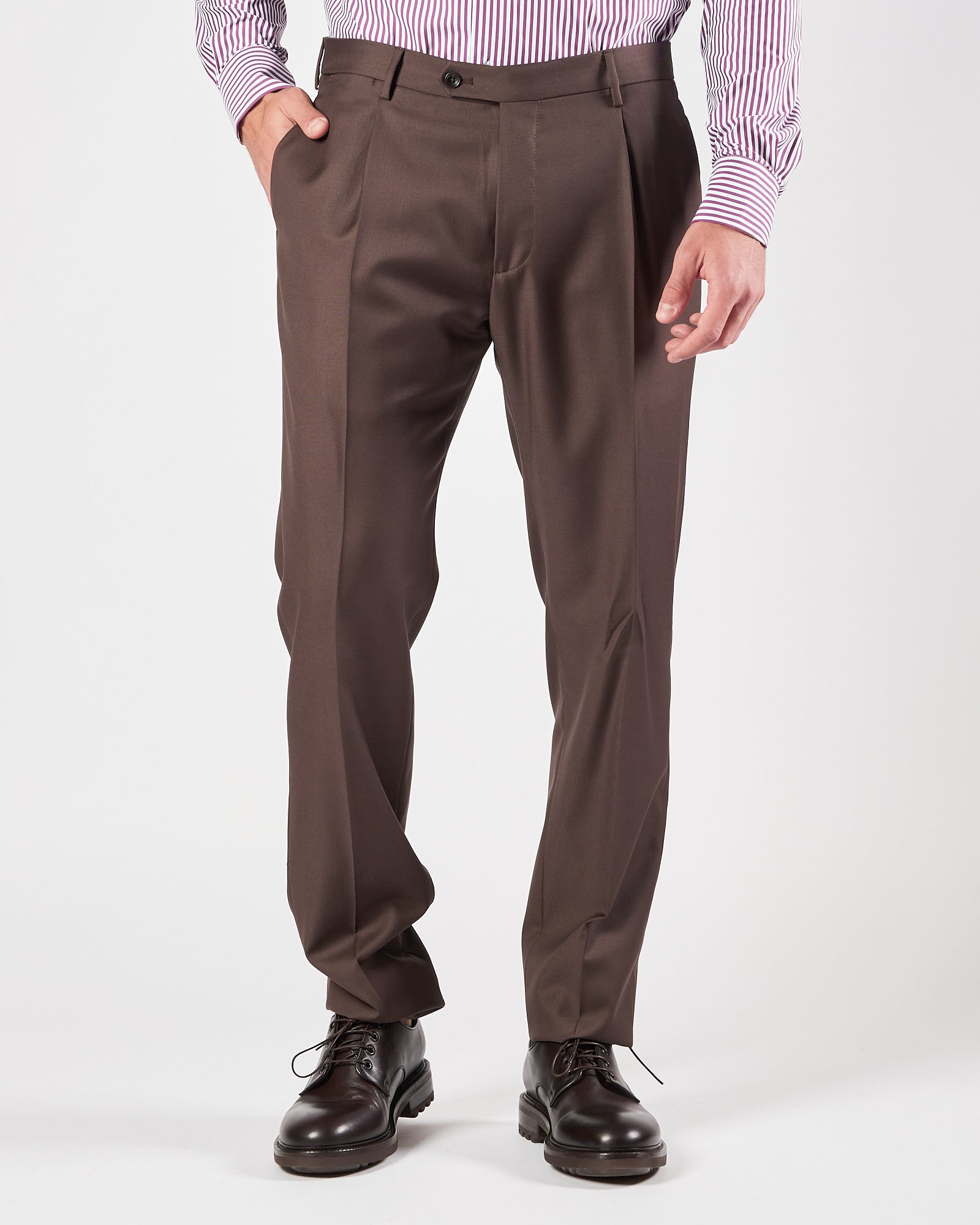 Abito Tagliatore doppio petto quattro bottoni moro