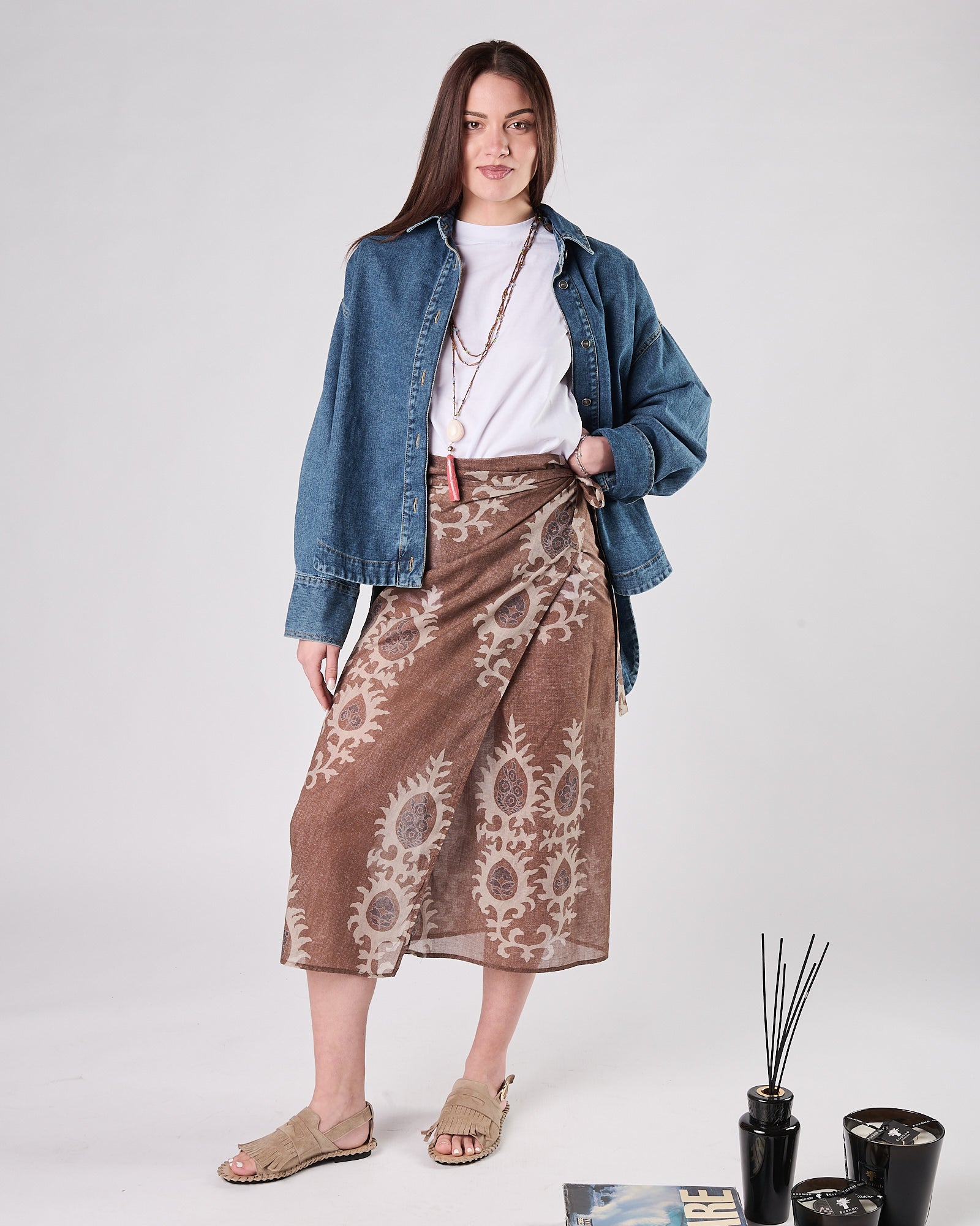 Camicia God Save Denim over in denim