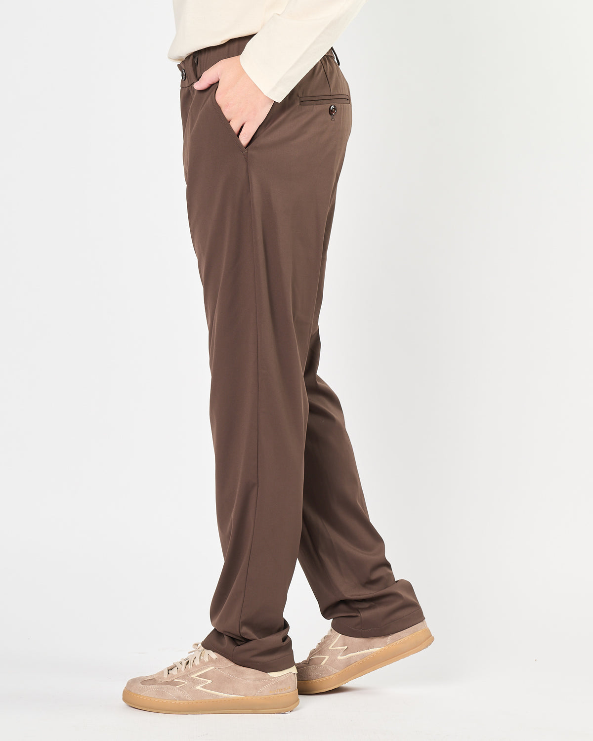 Pantalone Distretto12 regolare cioccolato