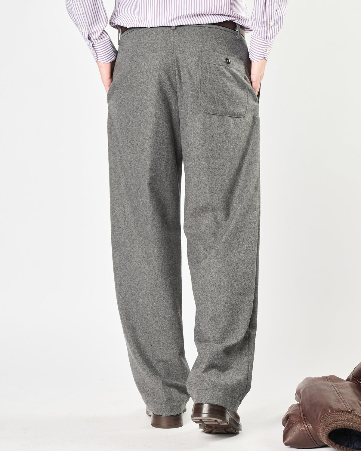 Pantalone Aimé morbido grigio