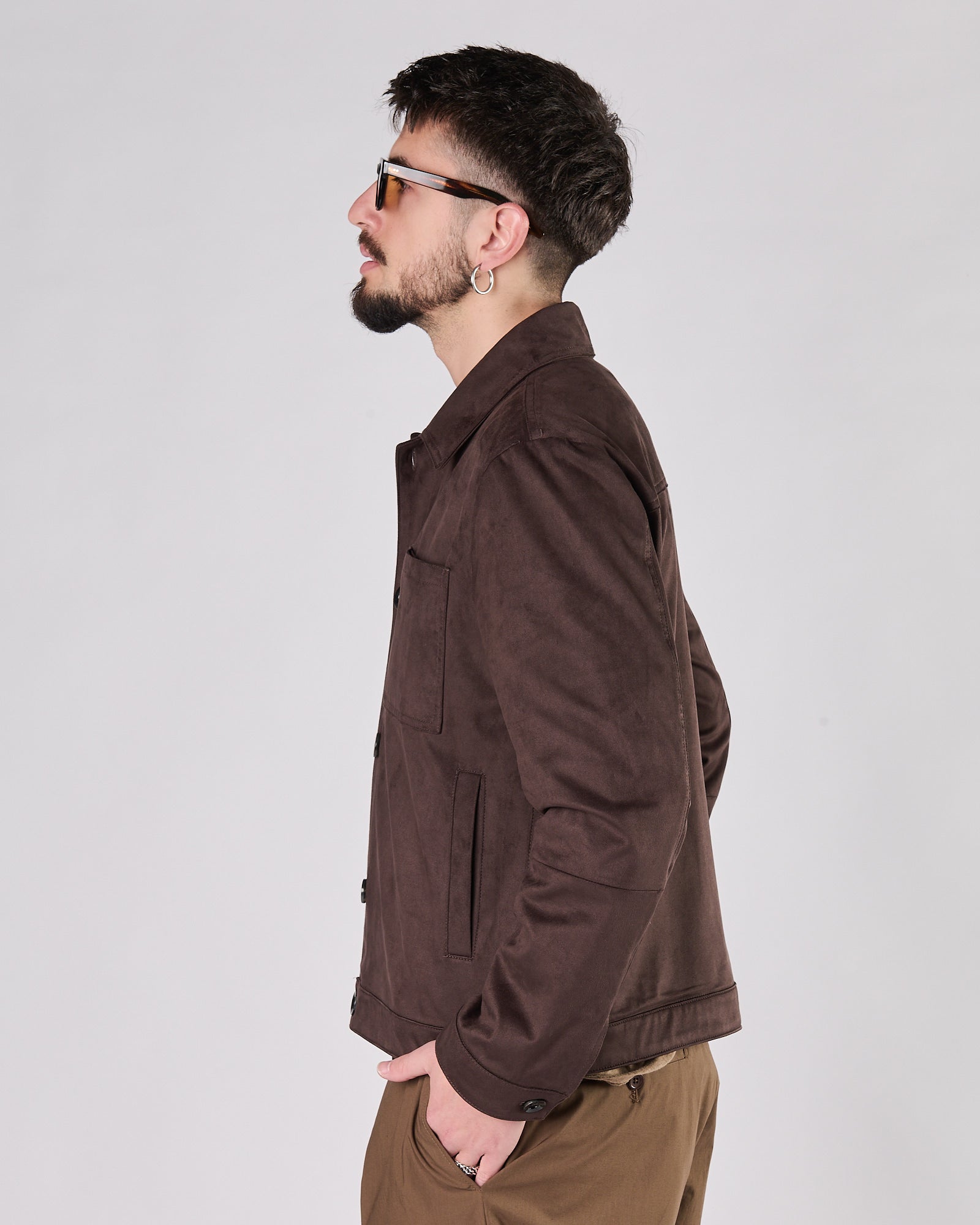 Giacchetto Officina36 in suede moro