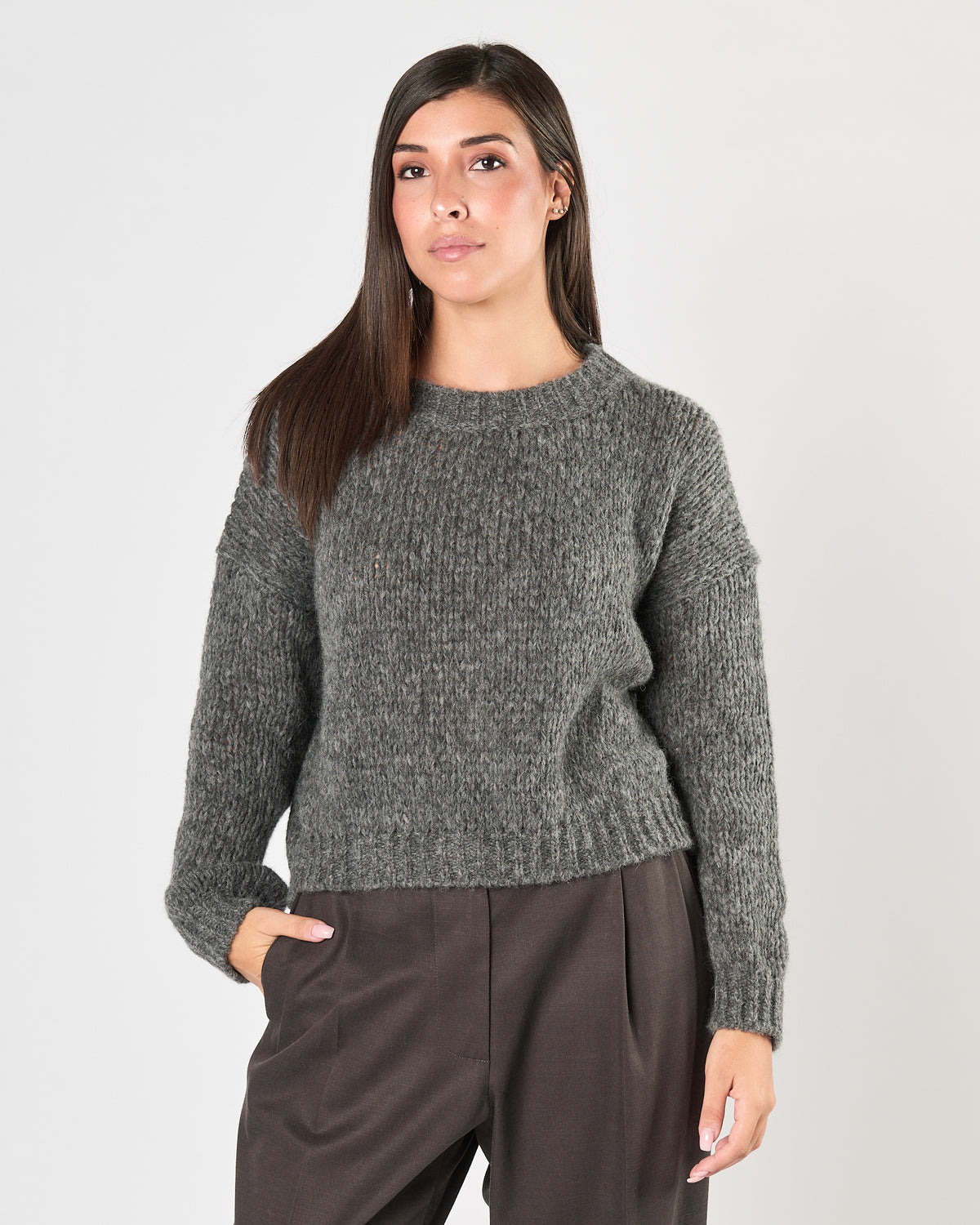 Maglia  Roberto Collina grigio medio