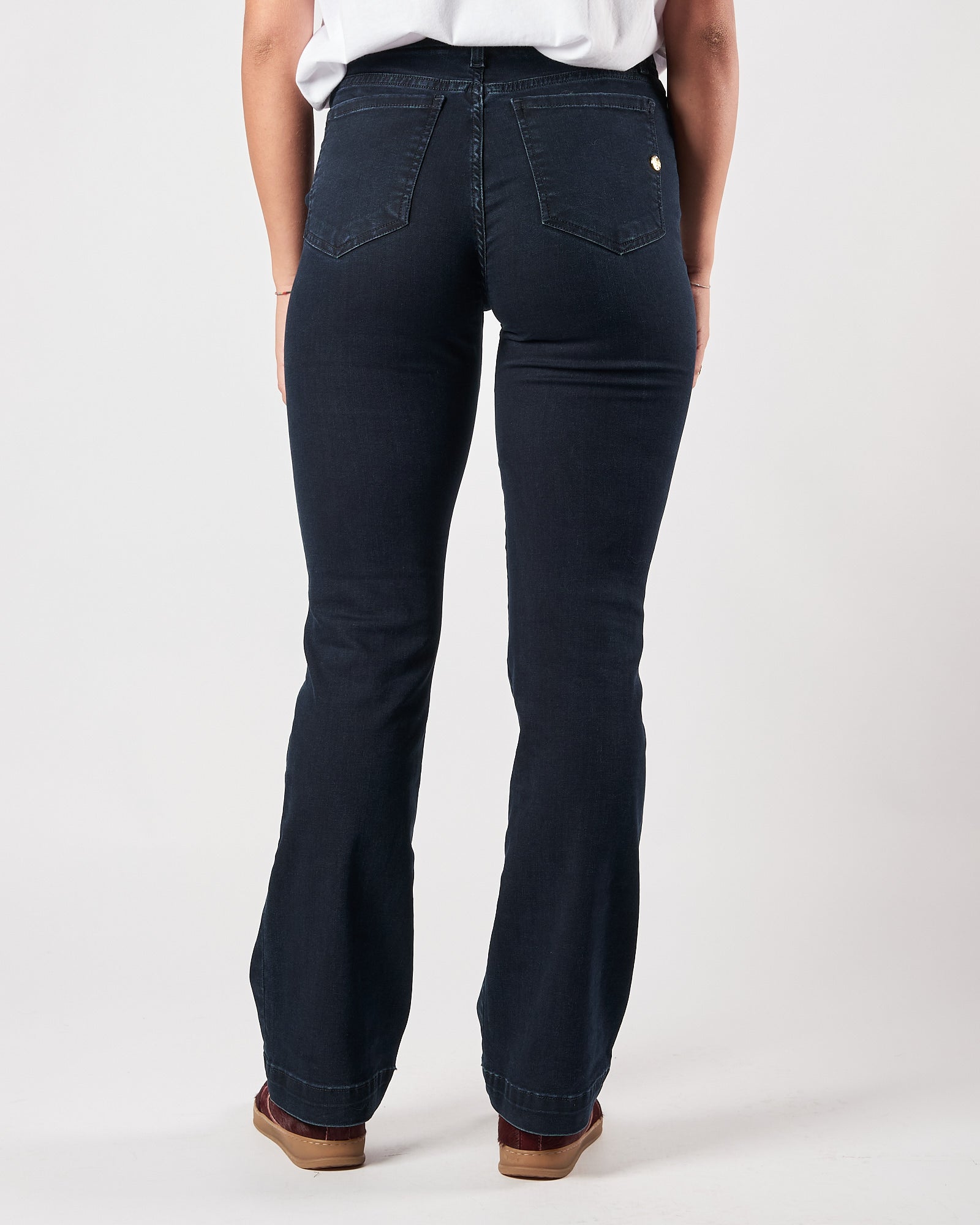 Jeans Shaft a campana blu