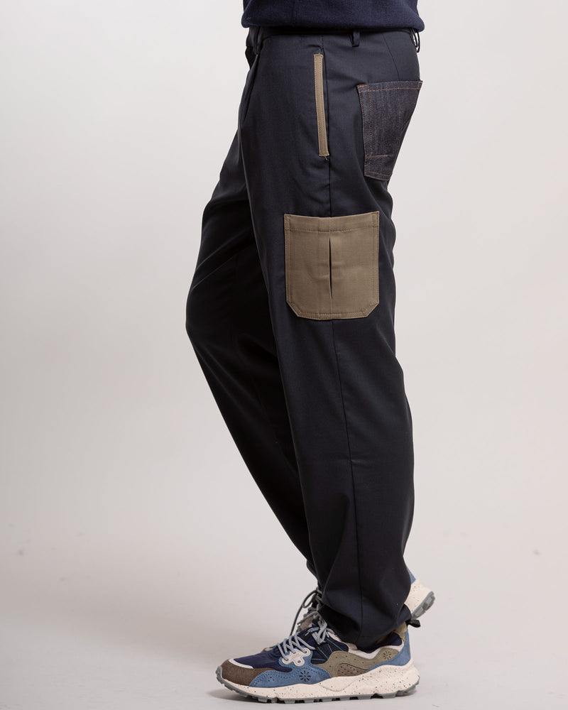 Pantalone Officina36 tasconato blu