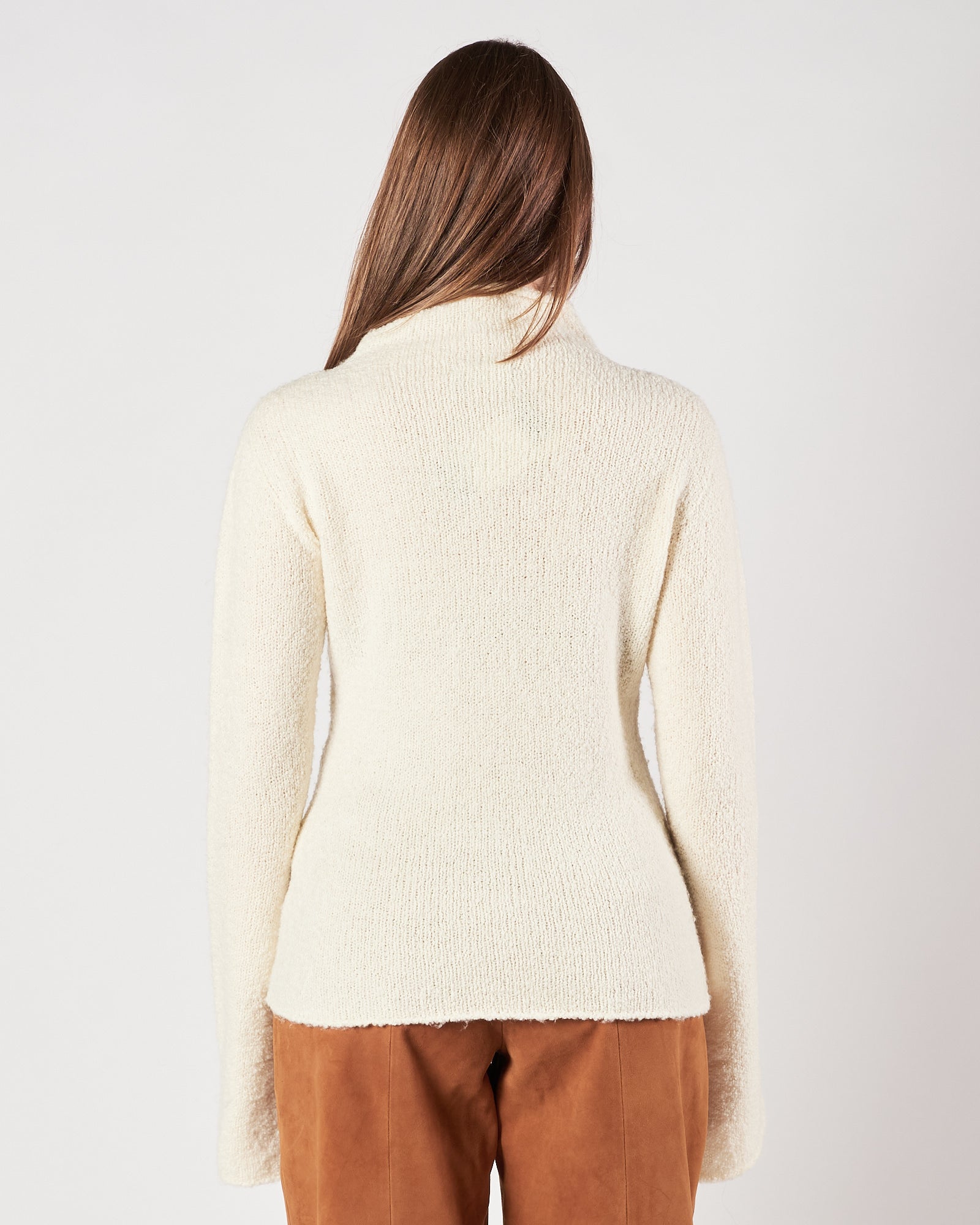 Maglia Roberto Collina scollo vulcano latte