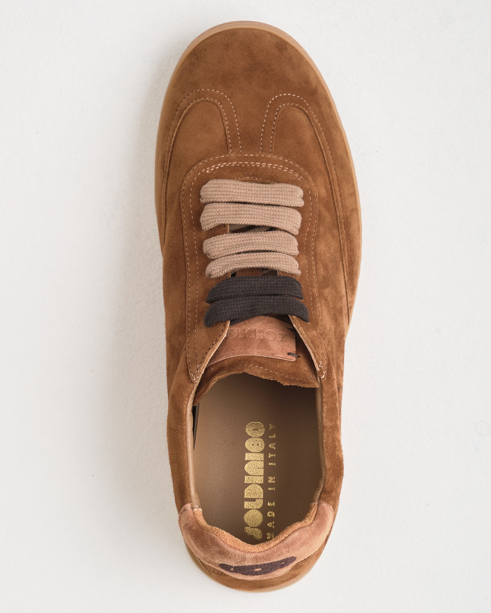 Sneaker Soldini in suede miele