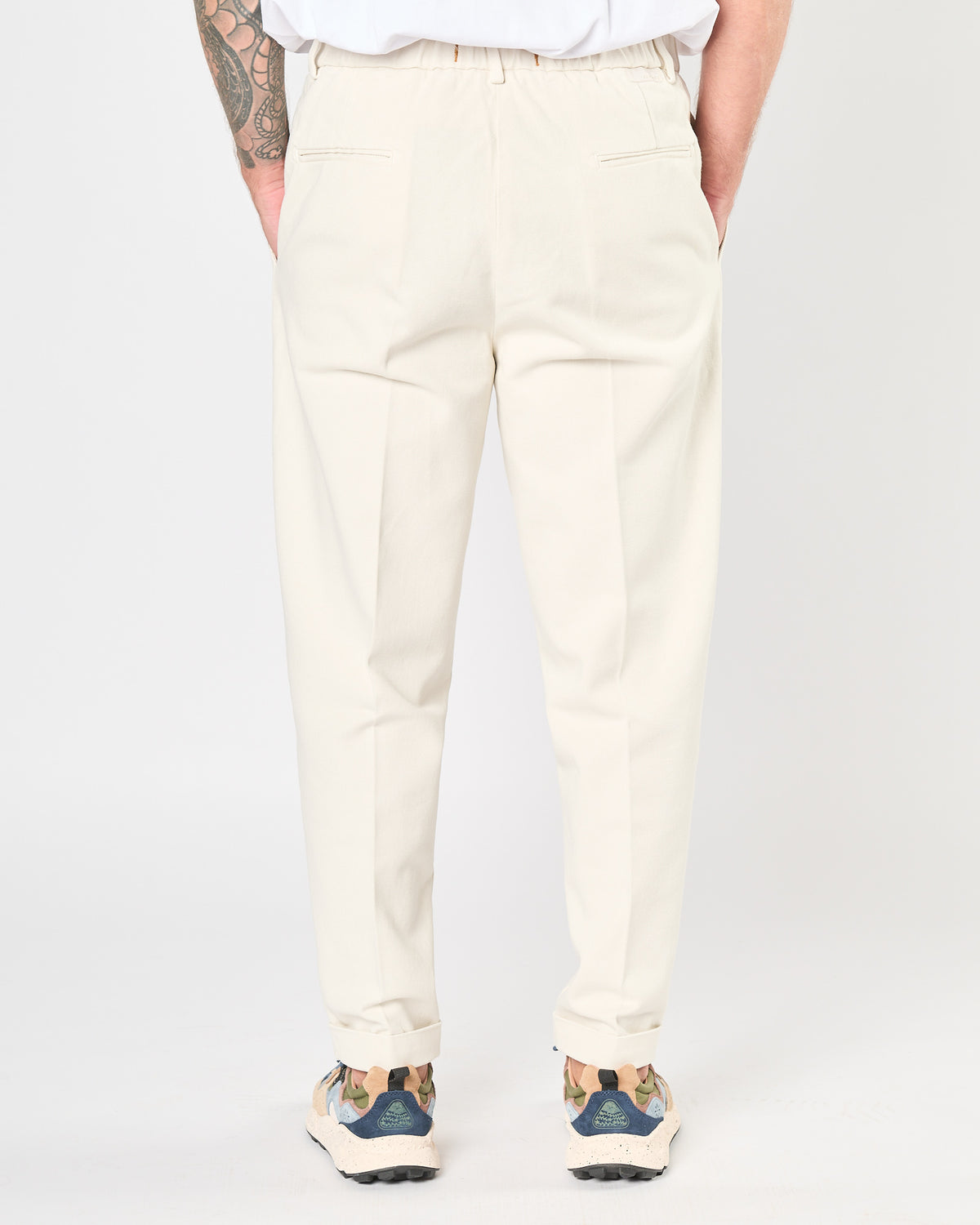 Pantalone Bonheur con una pence panna