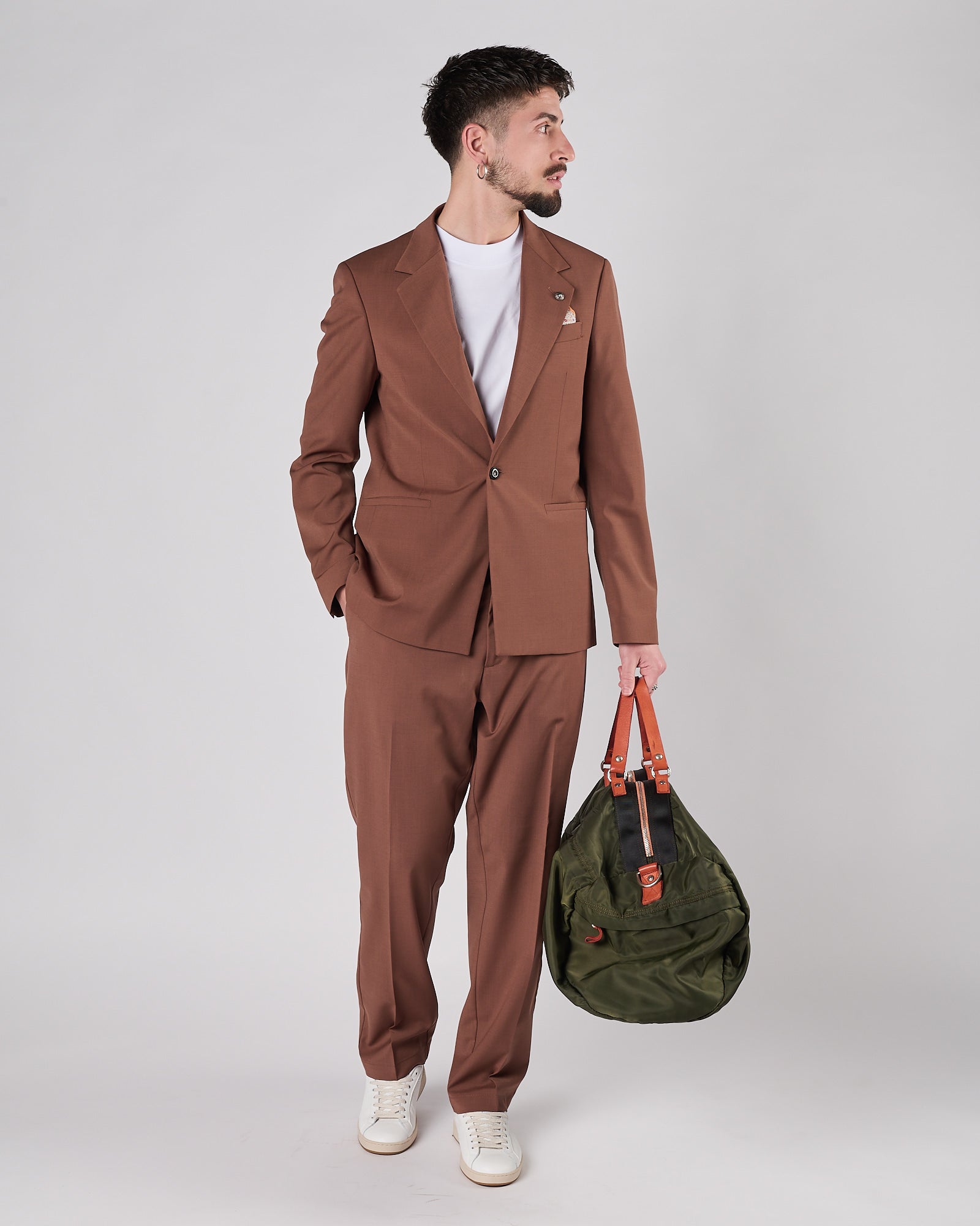 Giacca Officina36 un petto tabacco