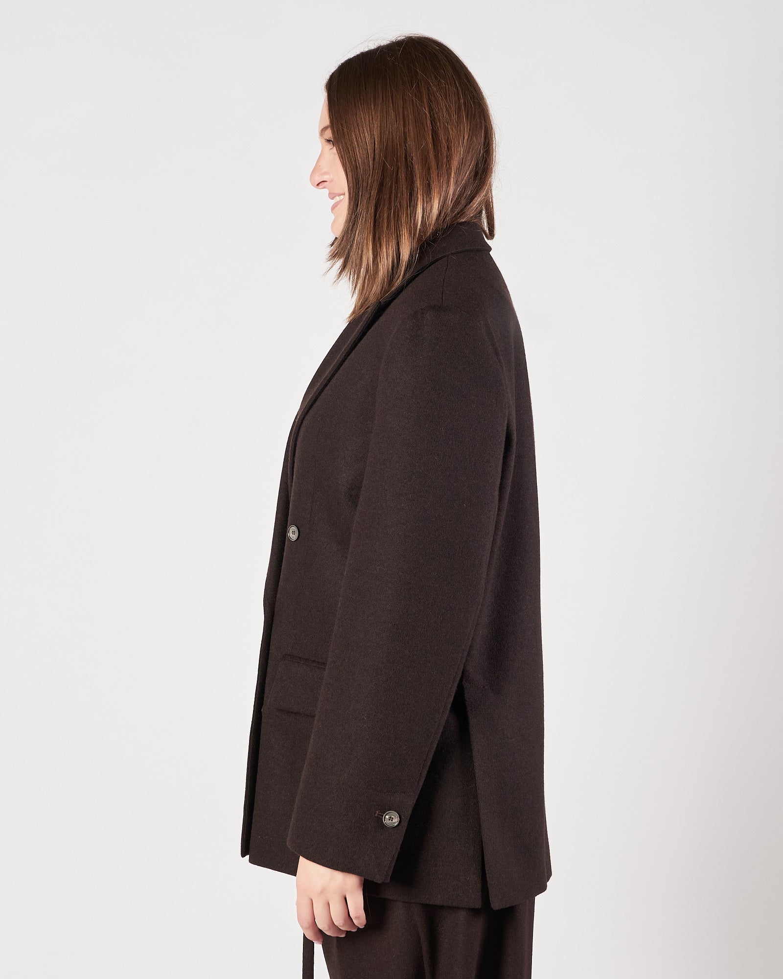 Giacca Tela9 over doopio petto caffè