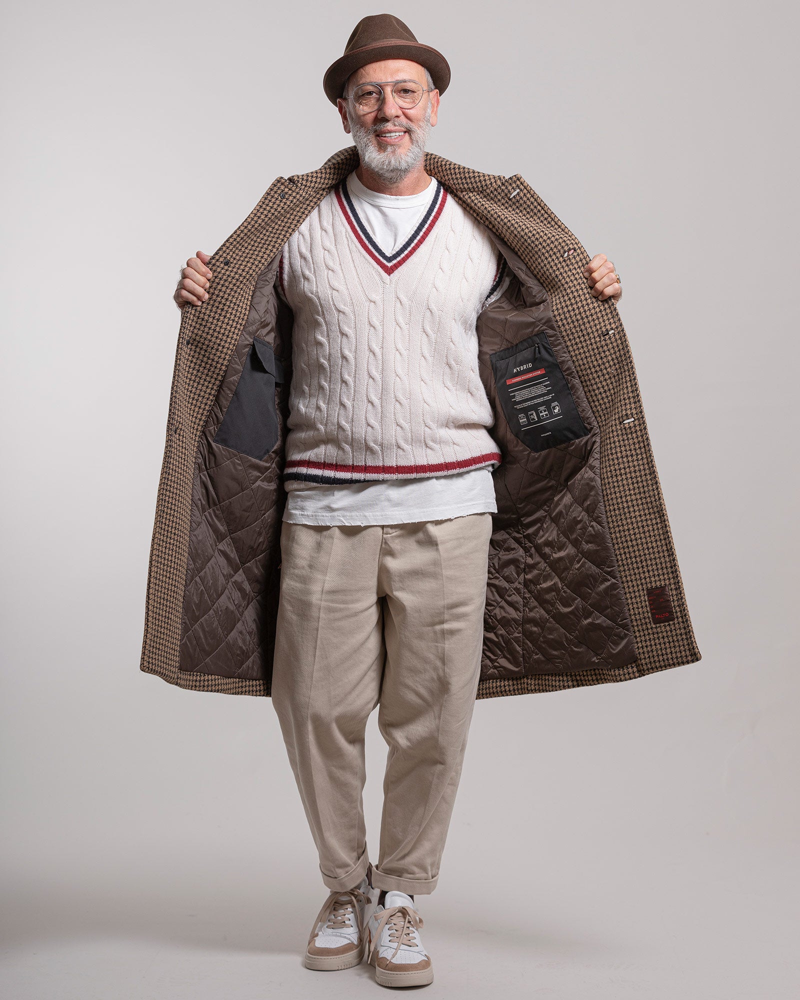 Cappotto Paltò in tweed