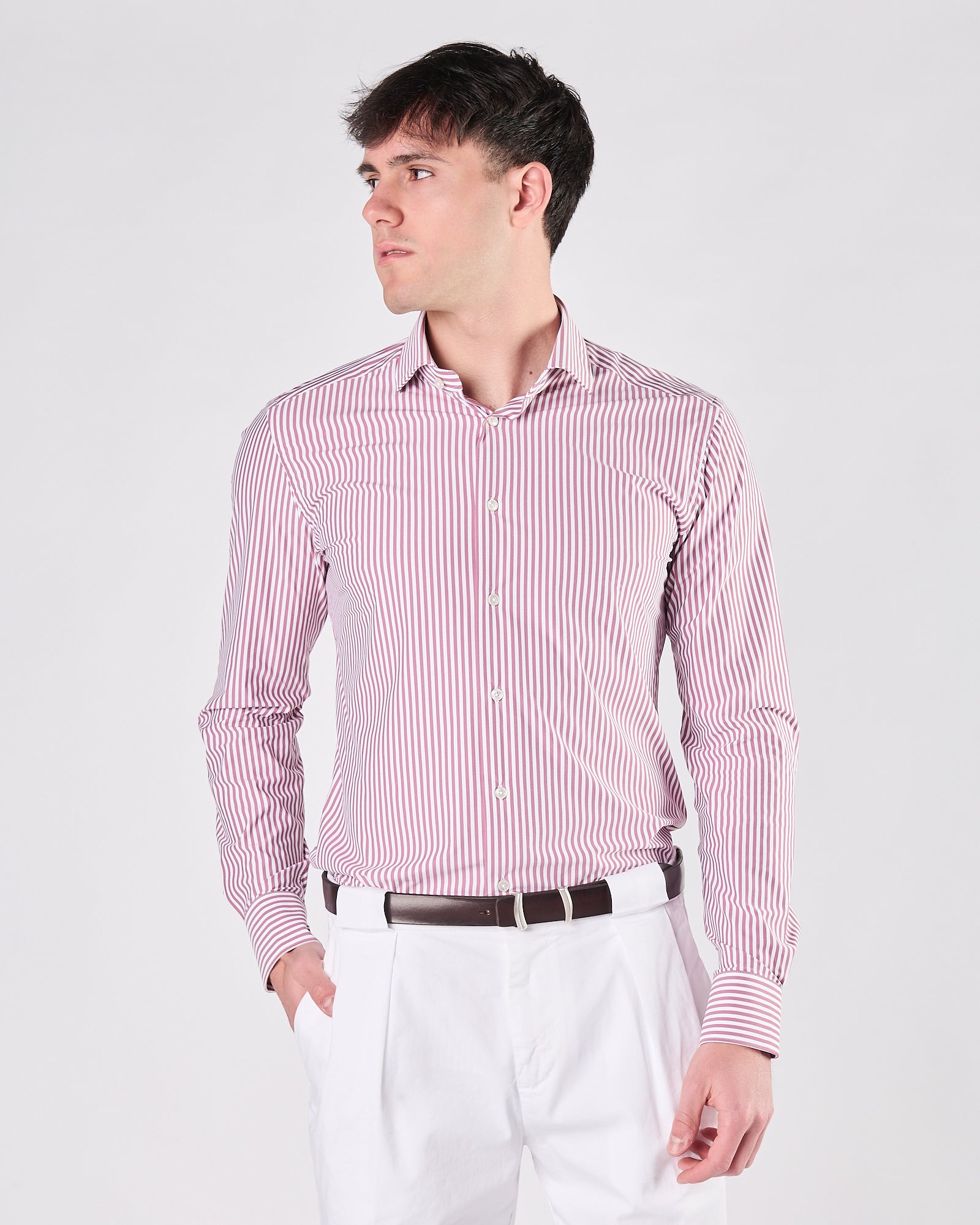 Camicia Xacus active riga bordeaux