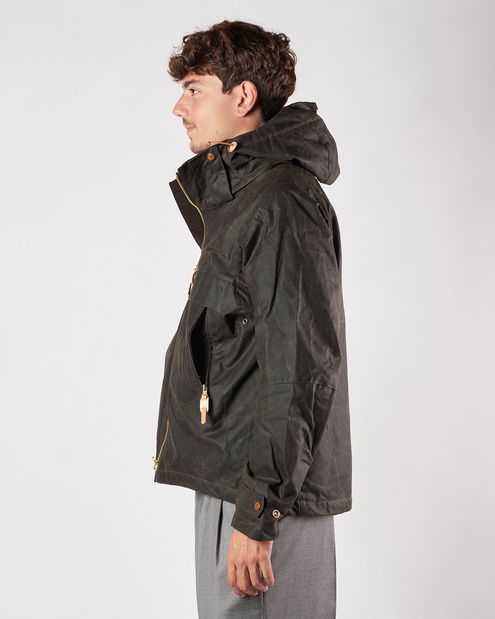 Giaccone Manifatture Ceccarelli con cappuccio chocolate