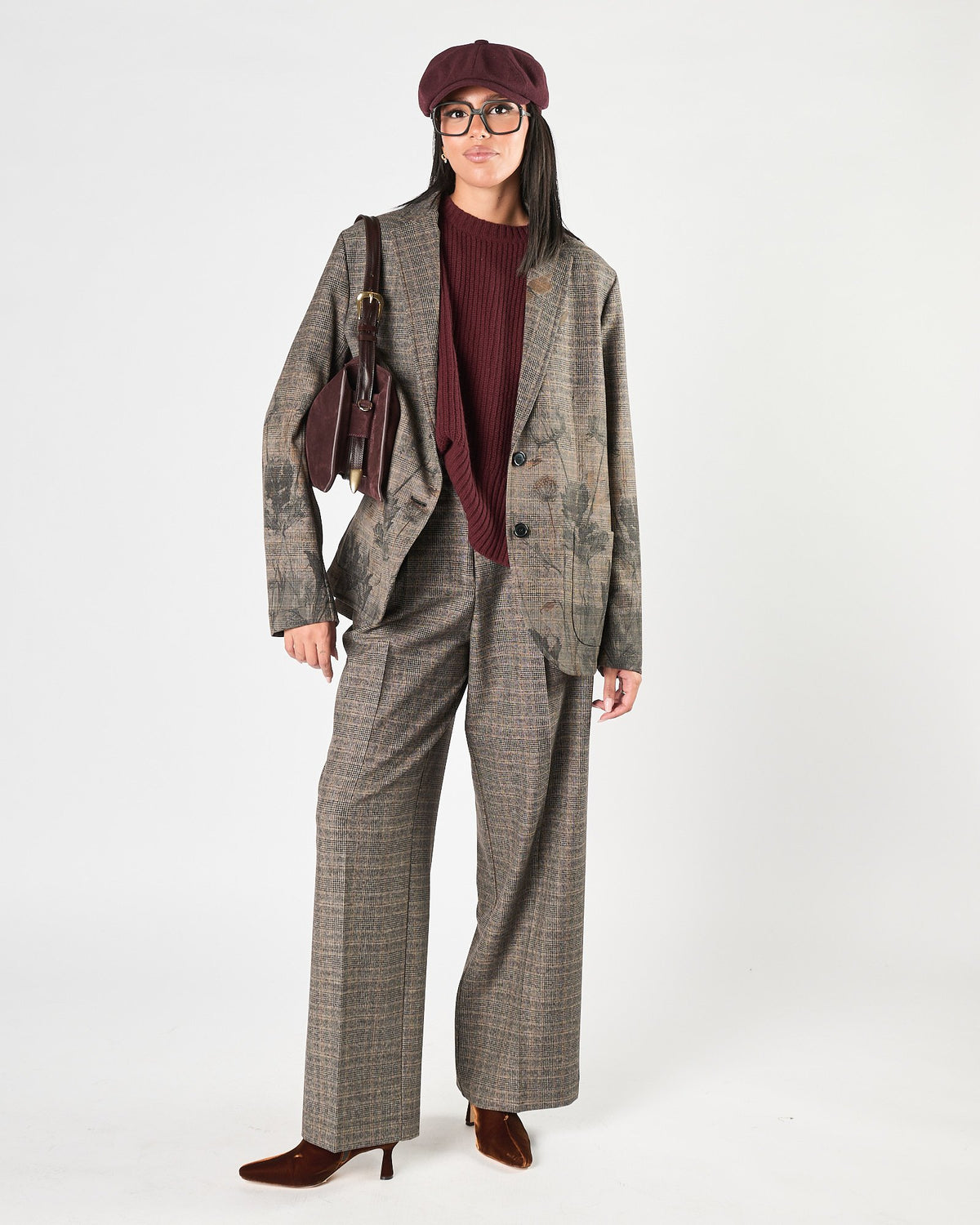Giacca by Sissiottostyle fantasia principe di galles stampa floreale