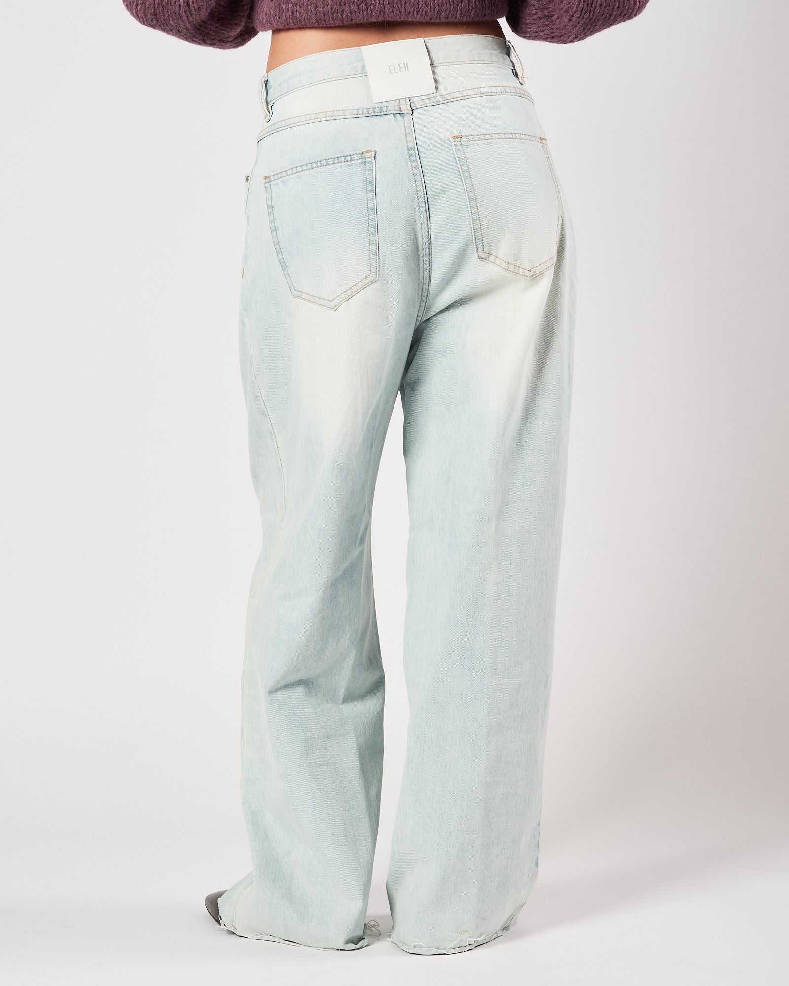 Jeans Eleh con pences blu chiaro