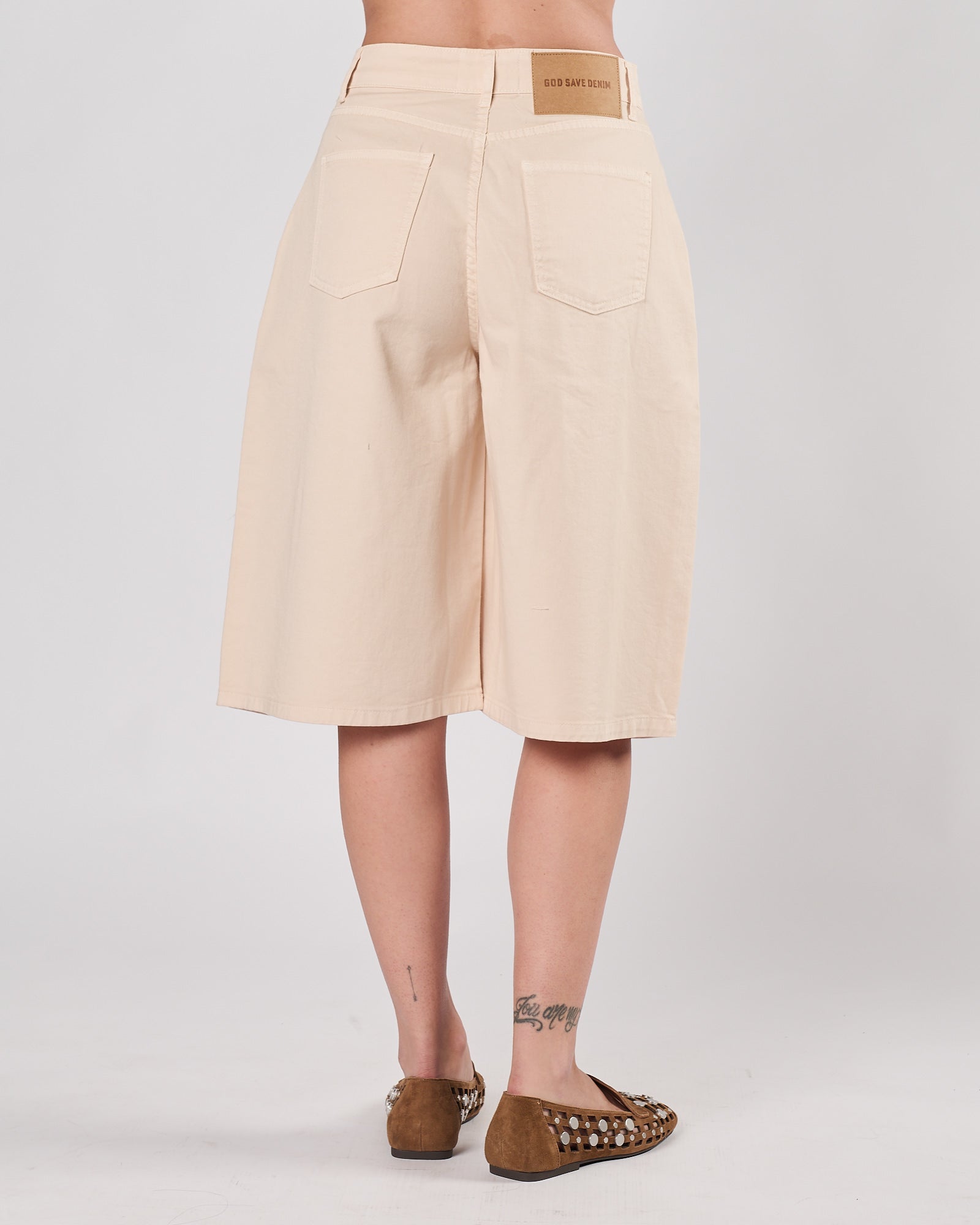 Bermuda God Save Denim beige