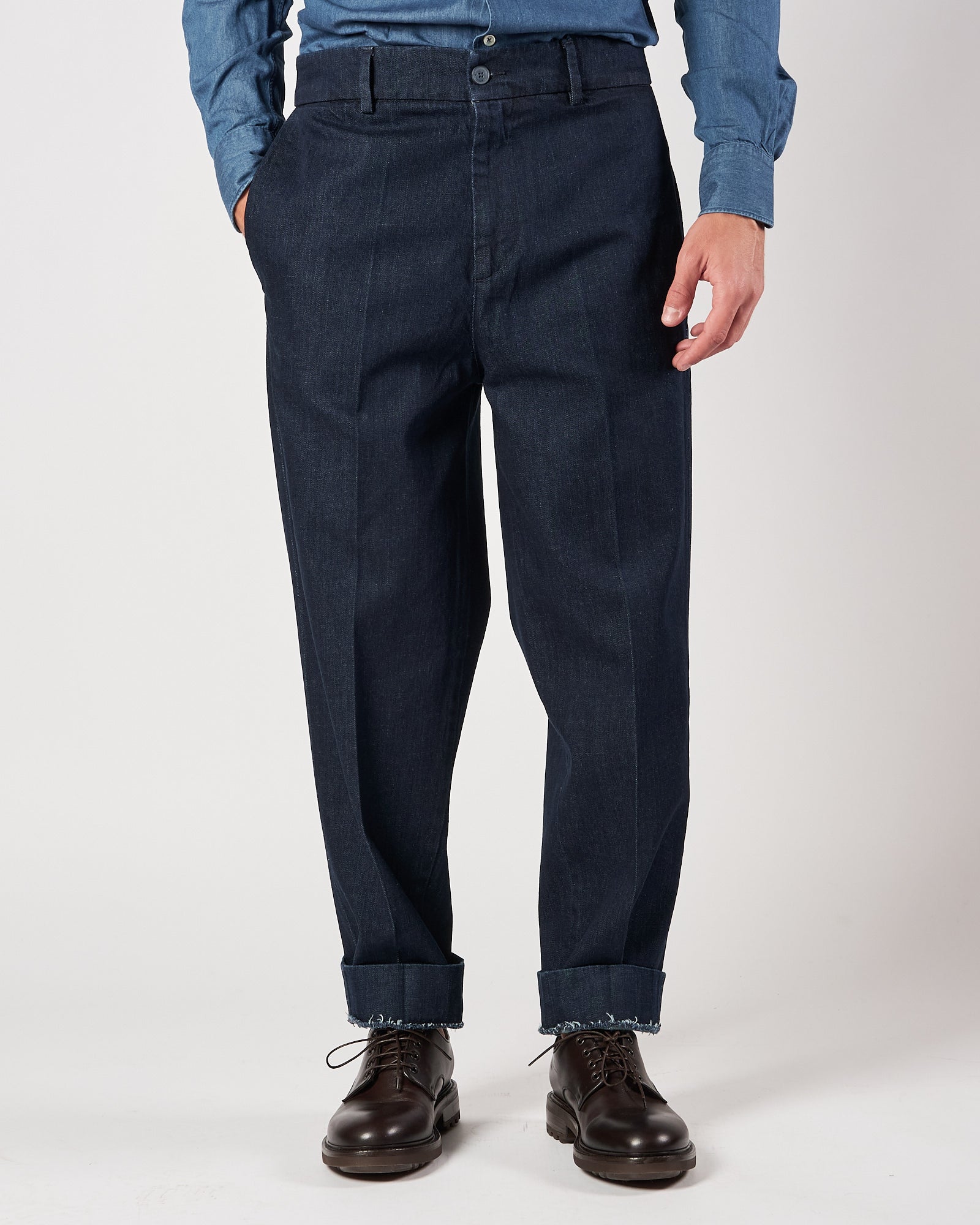 Jeans Bonheur over blu