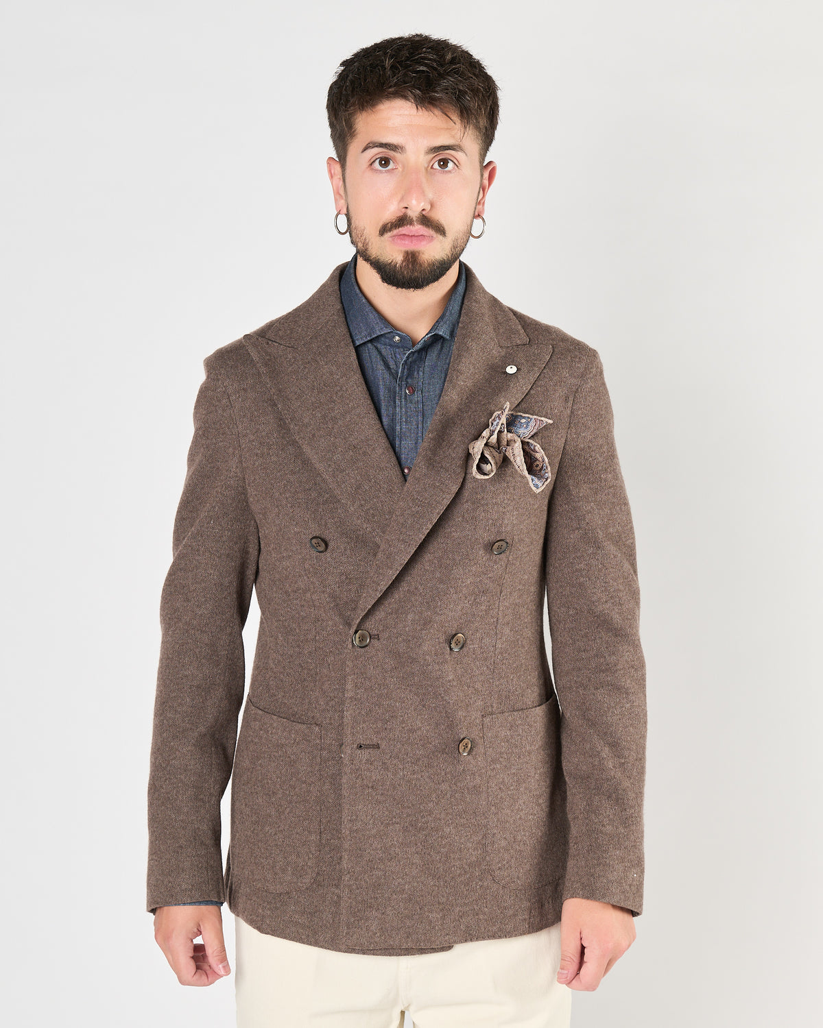 Giacca Lnm1911 doppio petto marrone